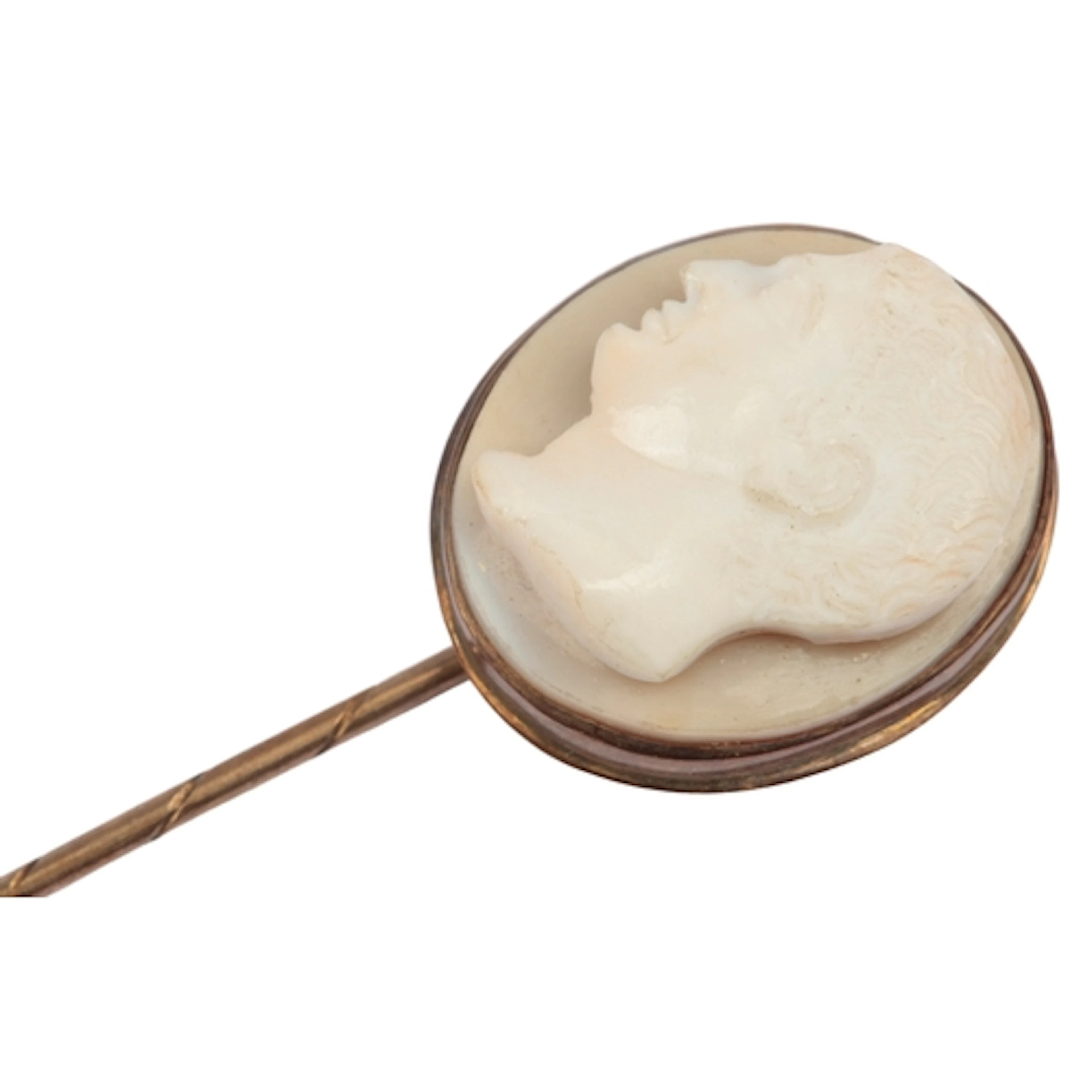 An agate cameo stick pin, 18th/early 19th century and later,...