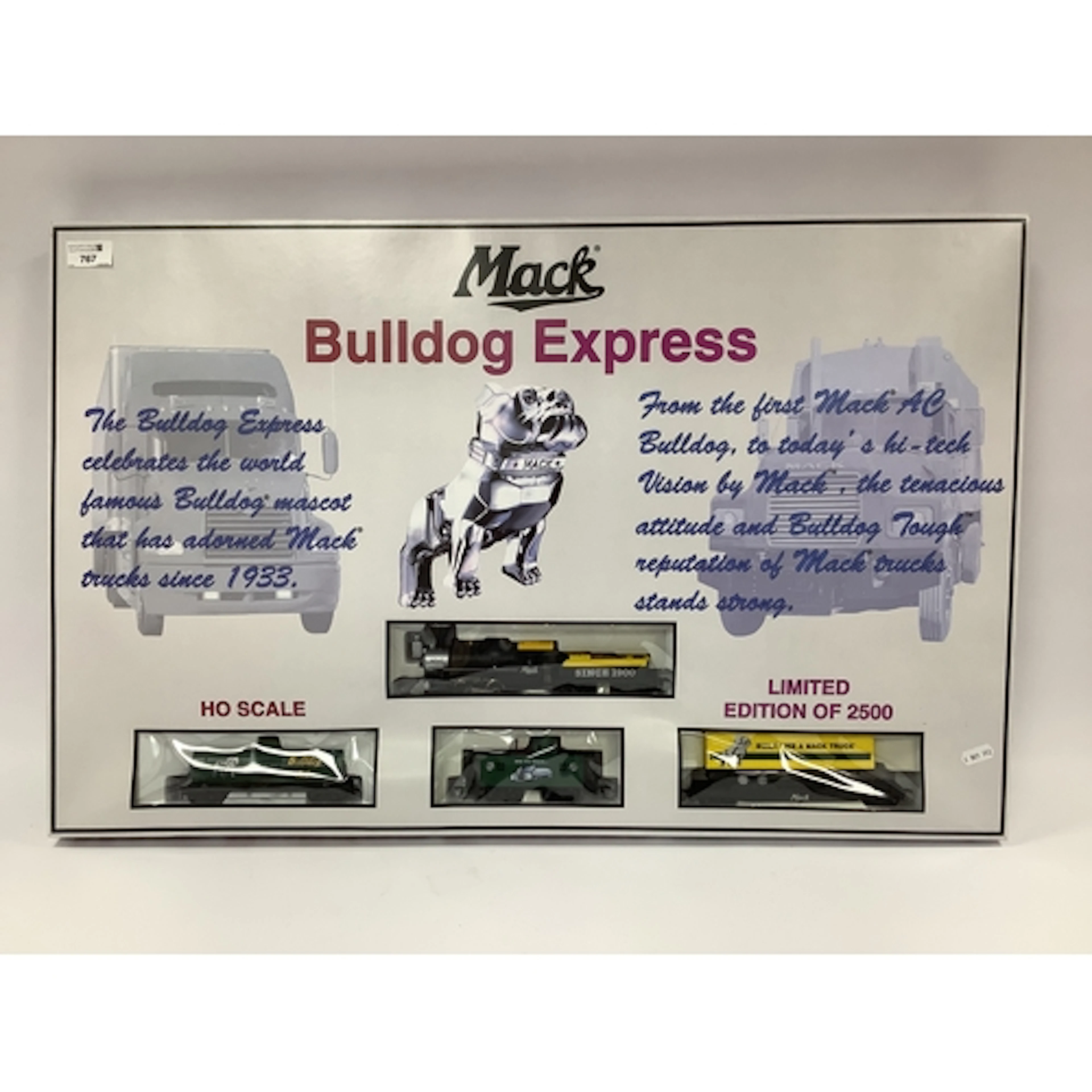 A boxed Model Power HO scale "Mack Bulldog Express" train se...