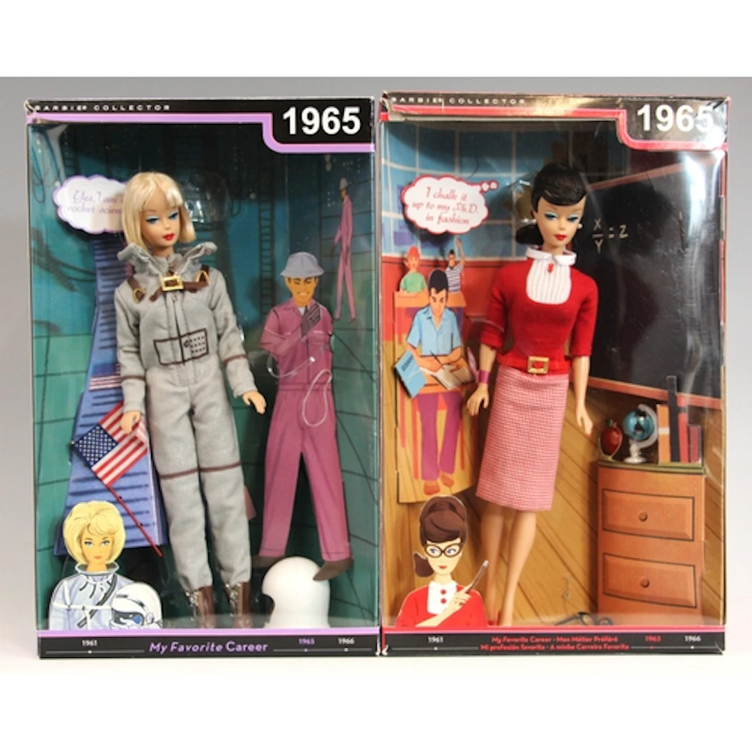 Two Barbie Collector My Favorite Career 1965 sets by Mattel,...
