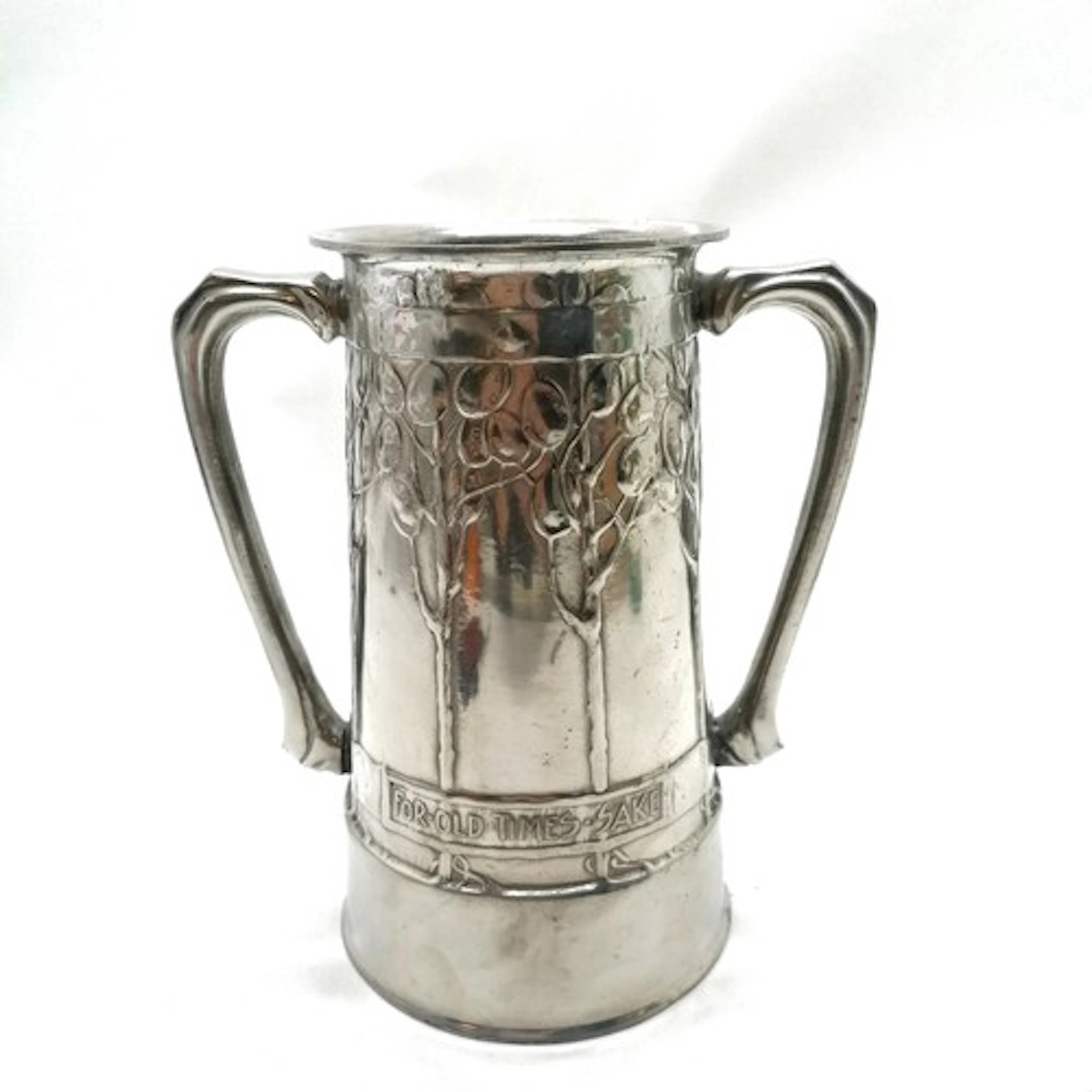 Tudric for Libertys pewter Art Nouveau 2 handle loving cup /...