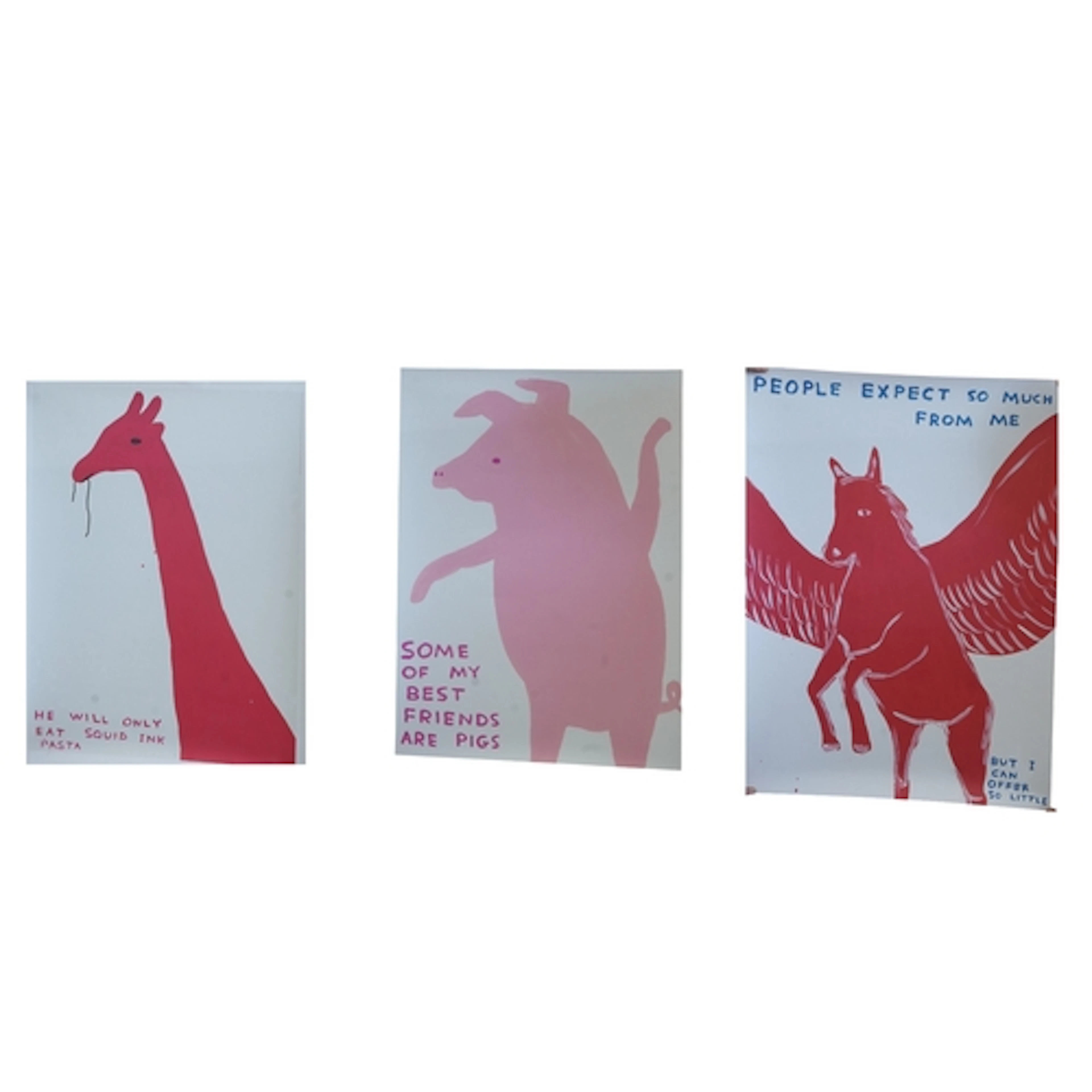After David Shrigley (b.1968), three posters to include 'Som...