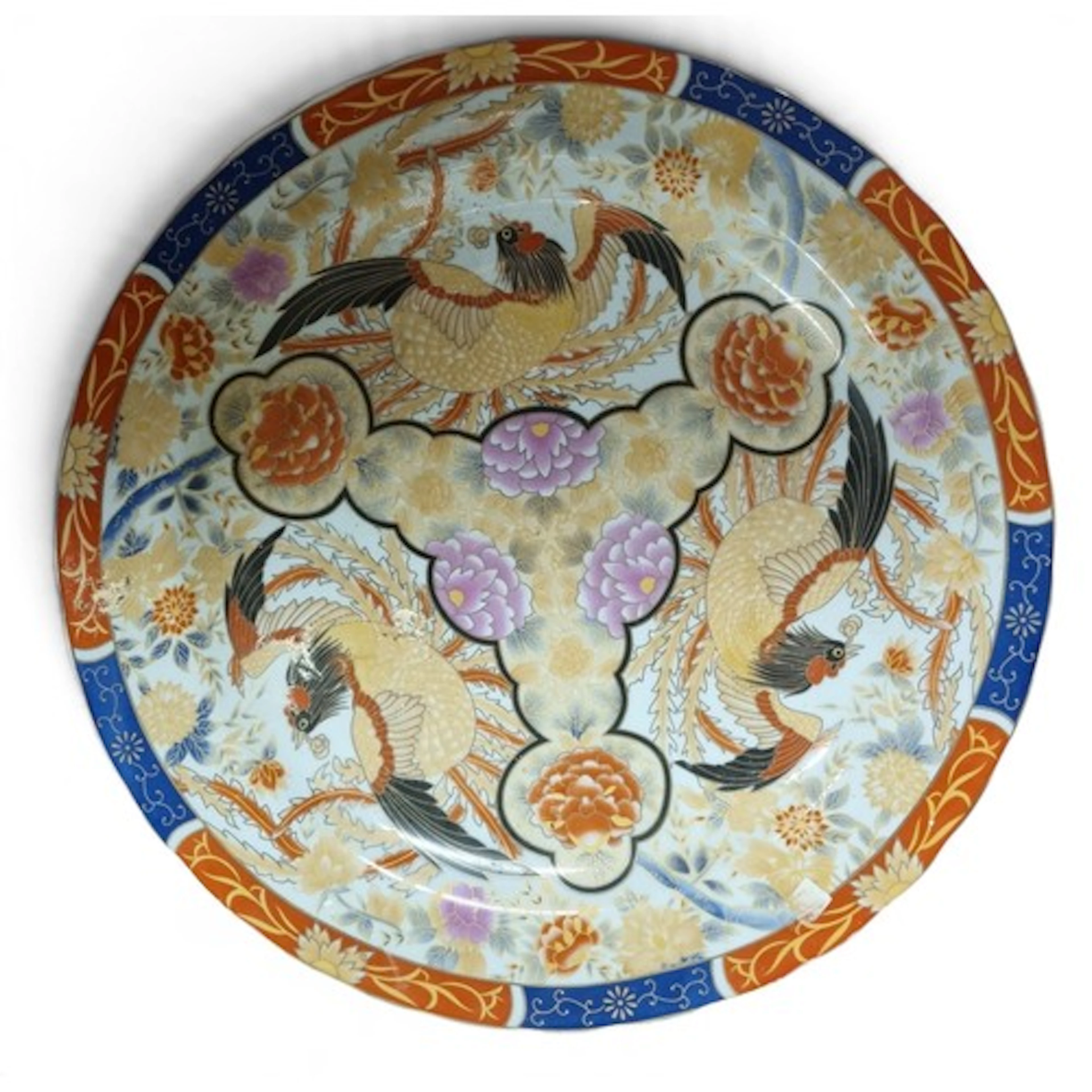 A fabulous pair of 20th Century Oriental Chargers depicting ...