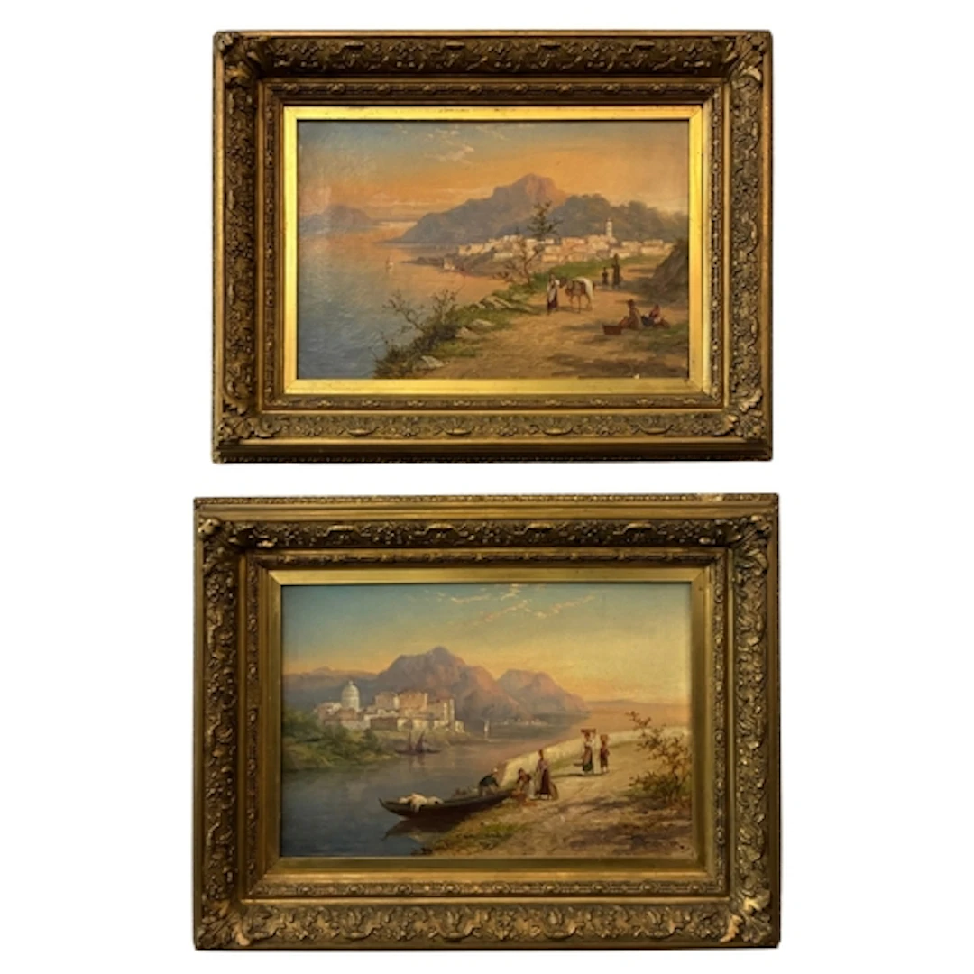 William Raymond Dommersen (1850-1927) - A pair of Italian co...