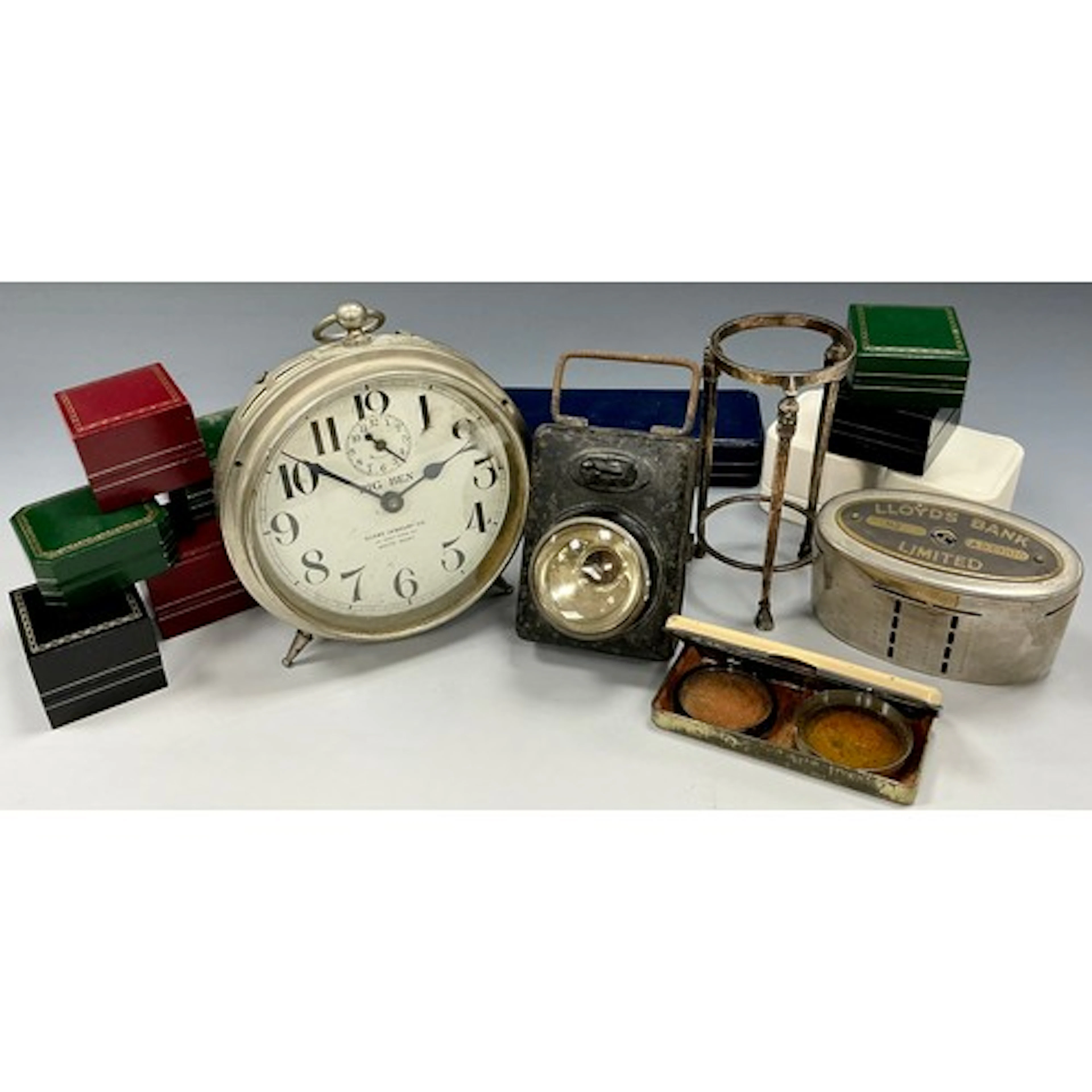 A Westclox ‘Big Ben’ desk alarm clock, c.1920; Lloyd’s Bank...
