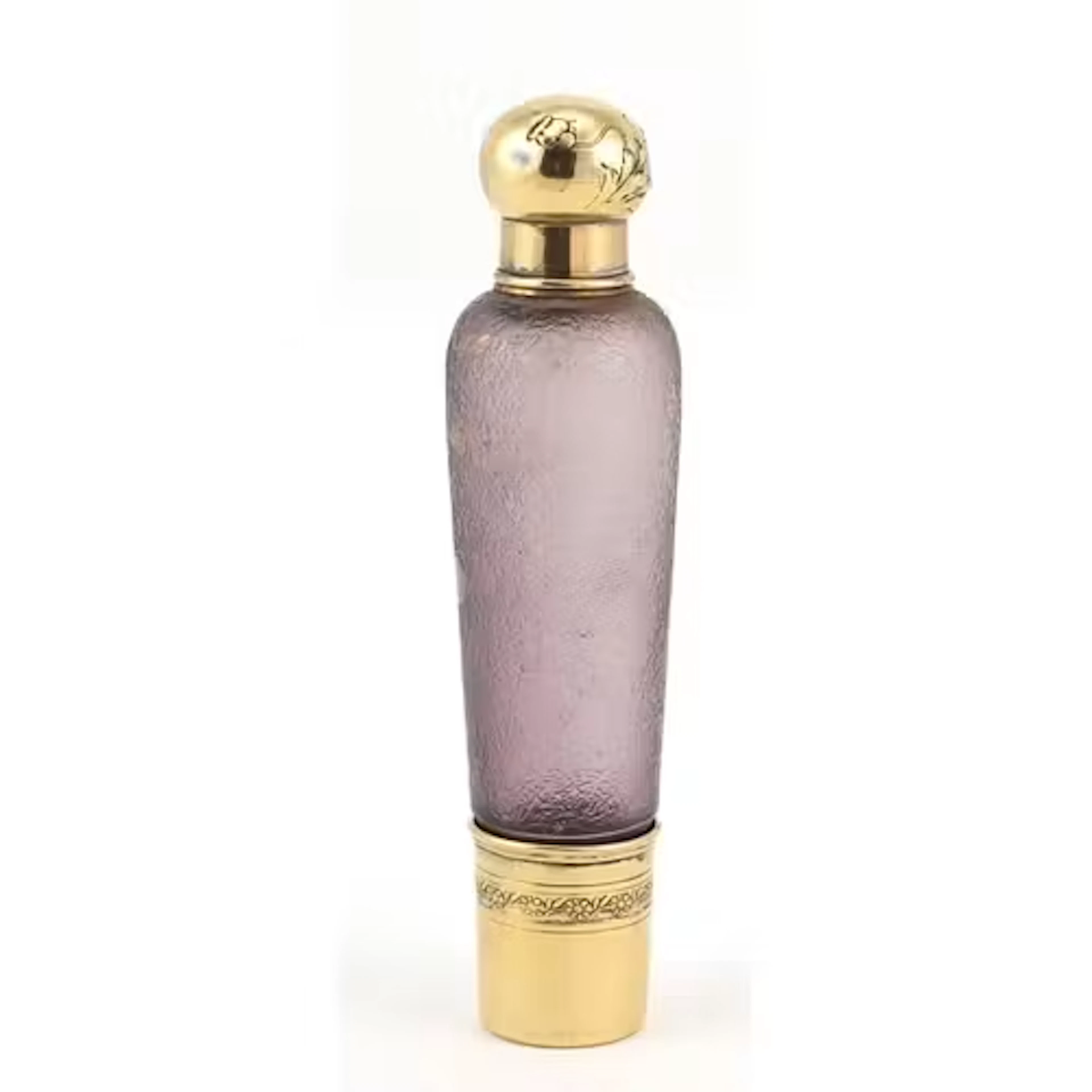 Early 20th century French silver mounted glass absinth bottl...