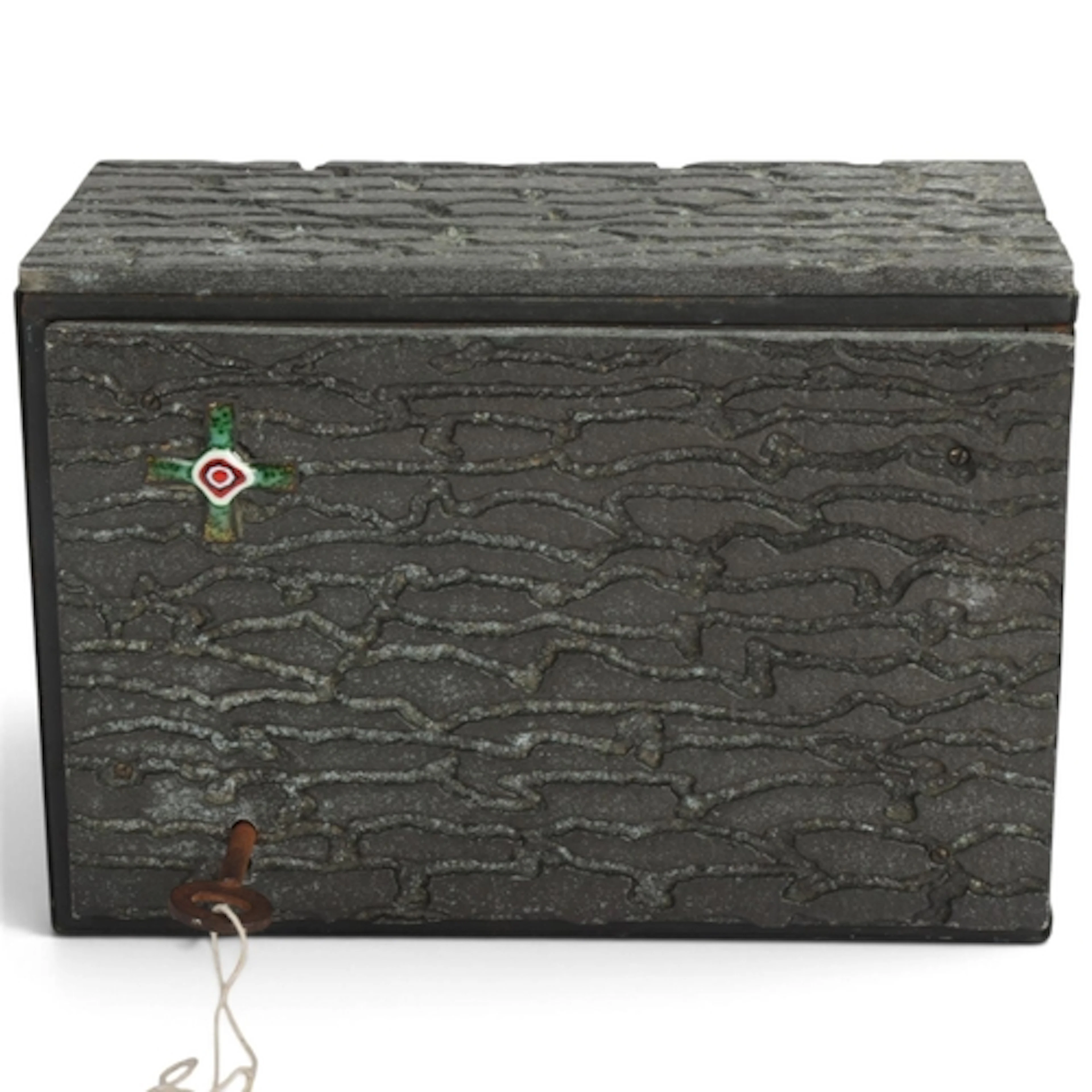 A mid-century brutalist tabernacle safe for the Eurcharist, ...
