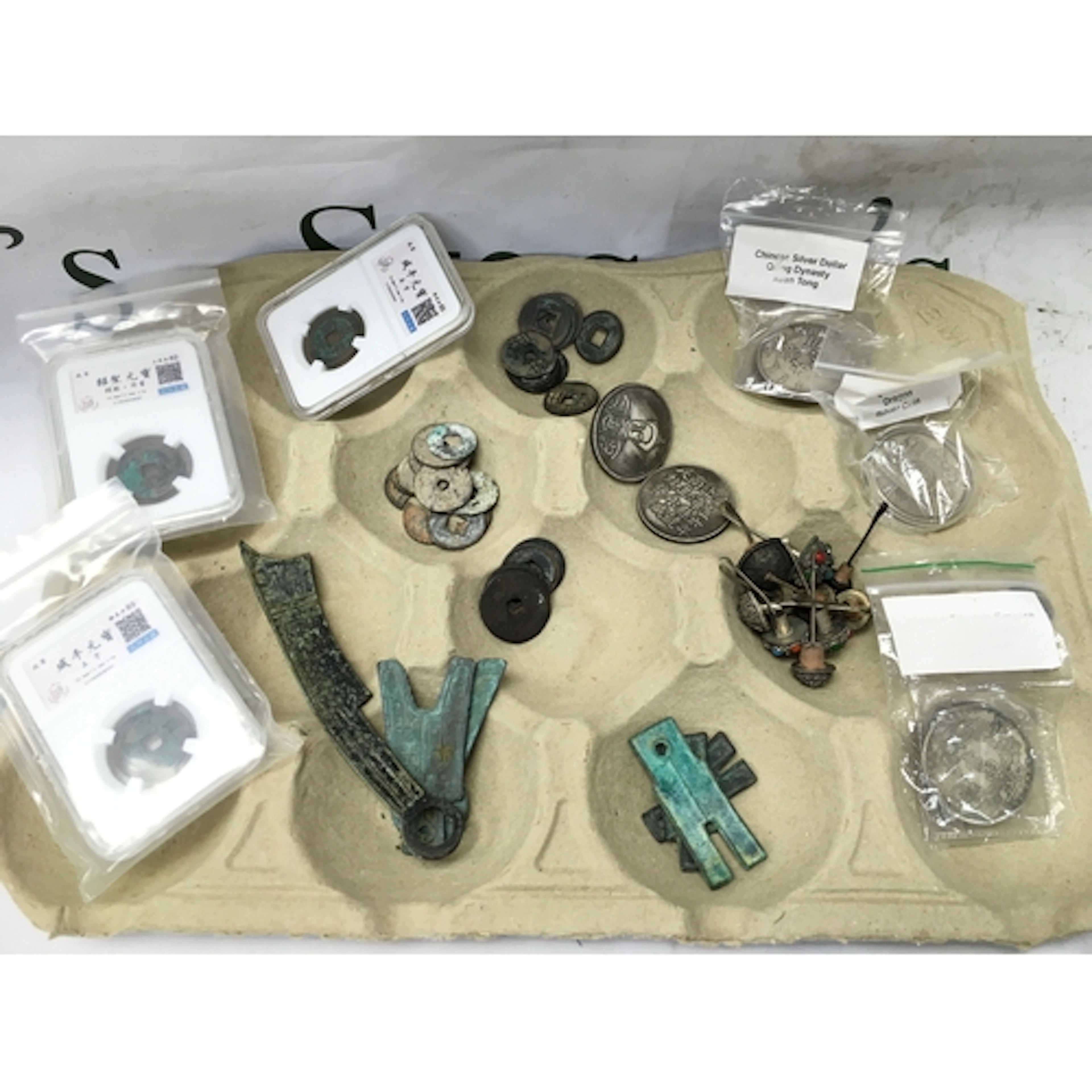 Lot of 40 Chinese Coins, from Song up to Republic Periods, a...