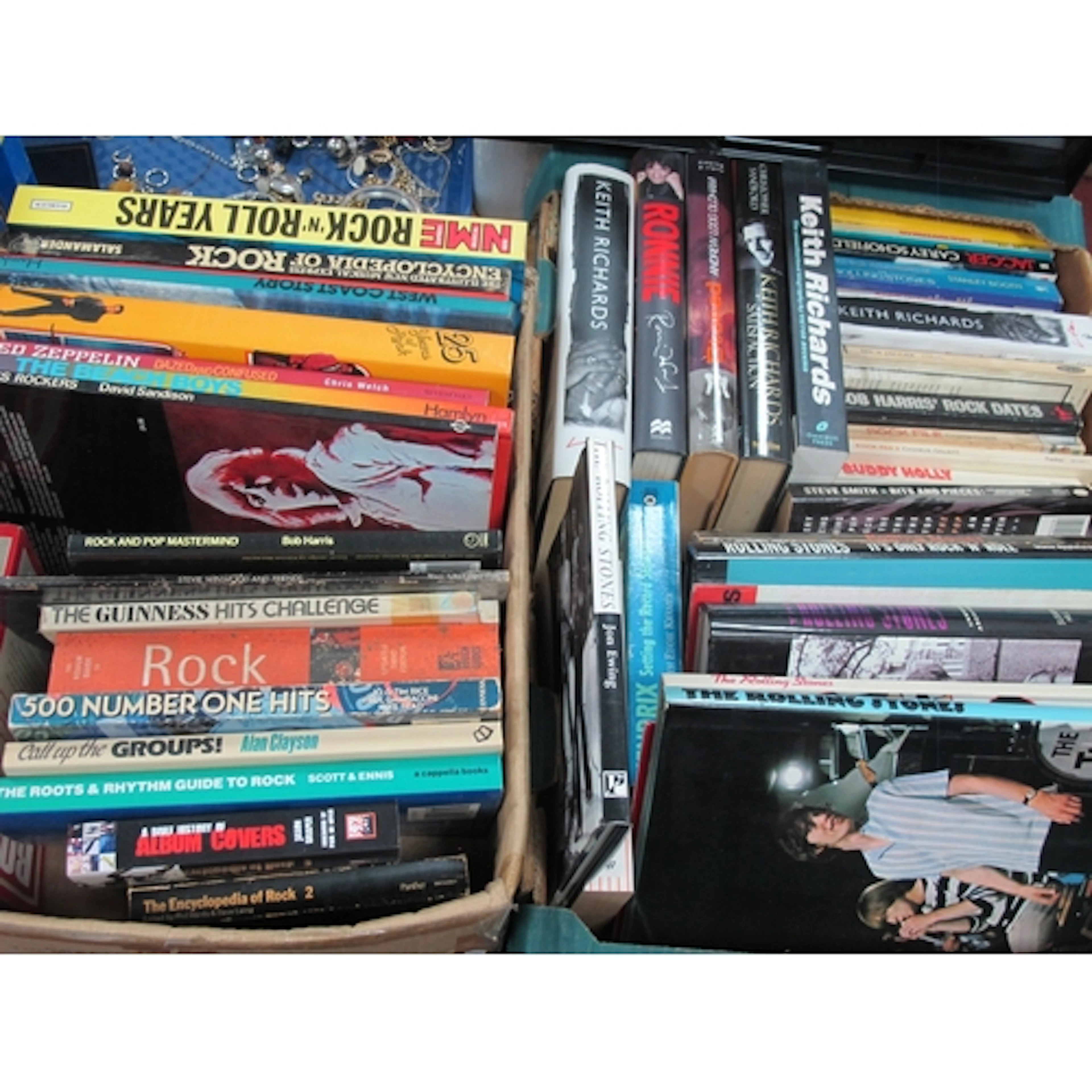 Pop Music Books - many Rolling Stones, Hendrix, NME Rock 'N'...