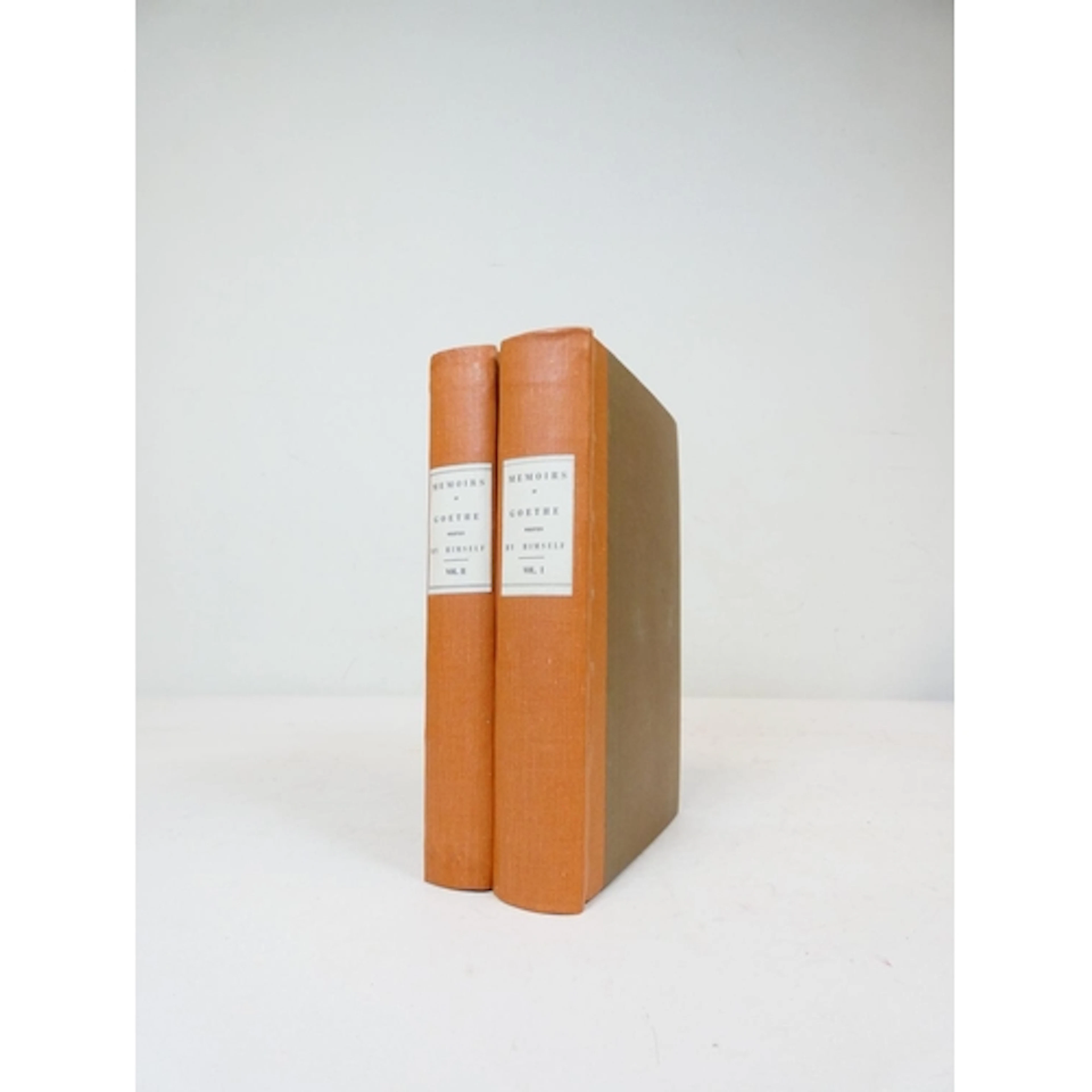 GOETHE A. W. VON. Memoirs of Goethe Written by Himself...