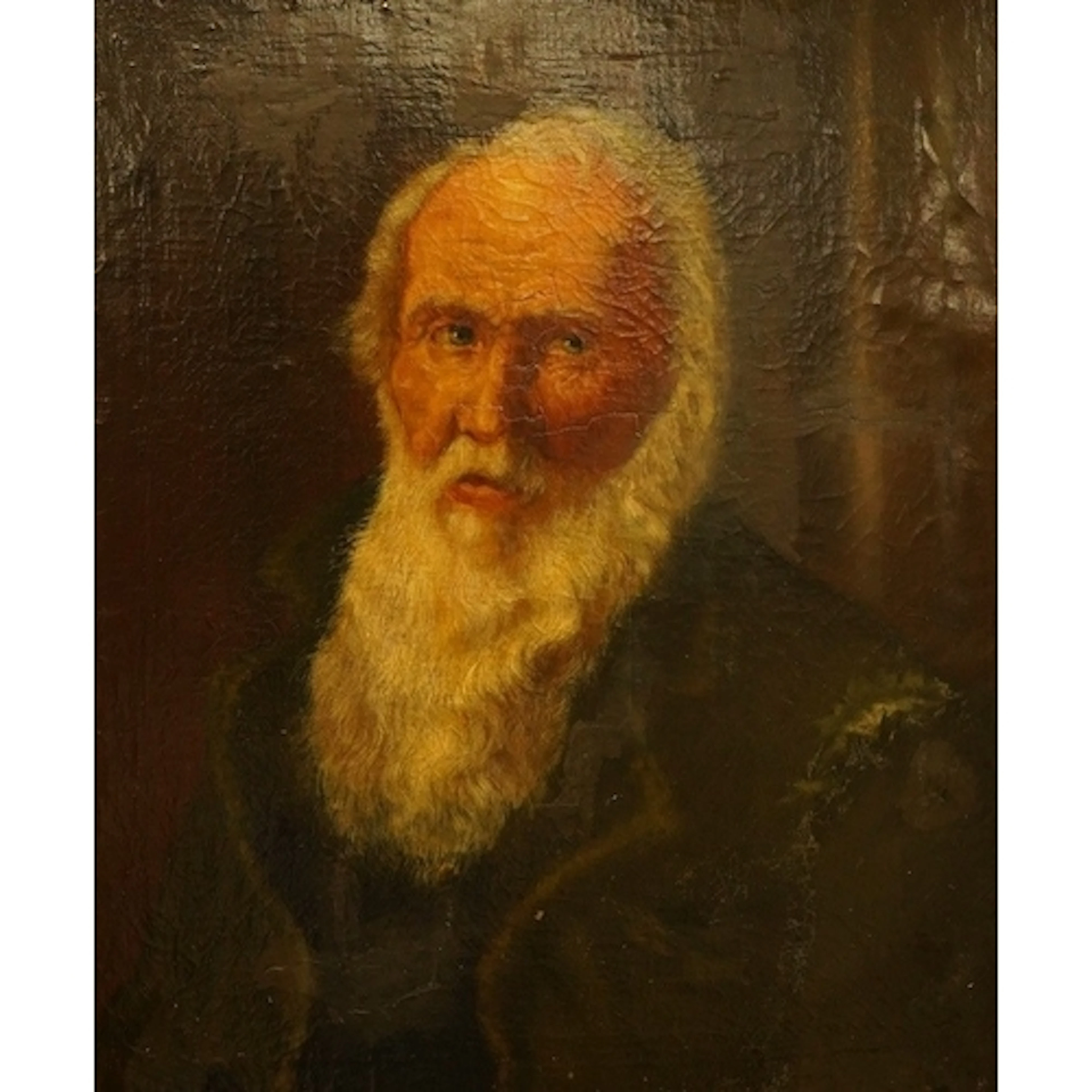 19th century school, portrait of a beared gentleman, oil on ...