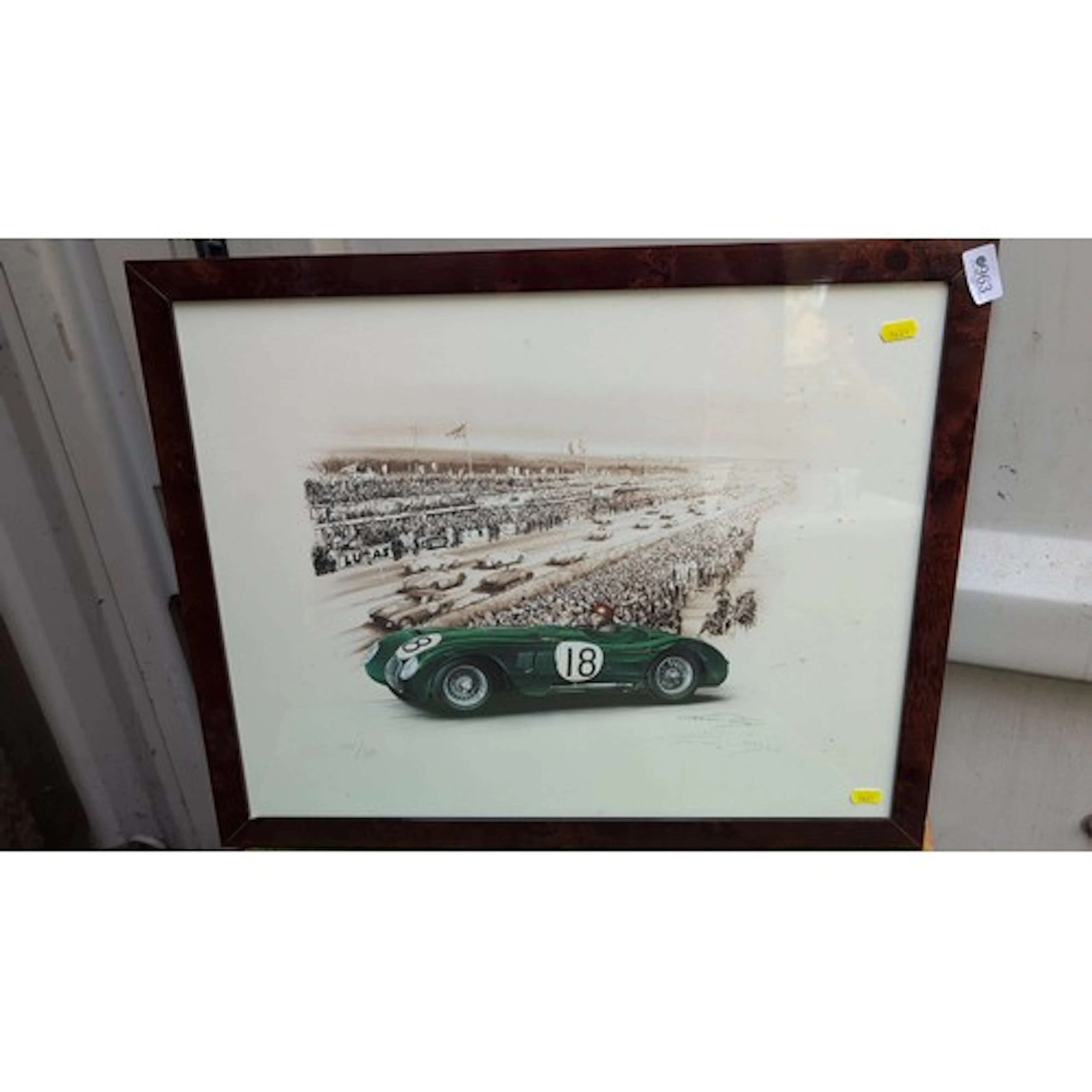 Limited edition colour print of a Le Mans-style start scene ...