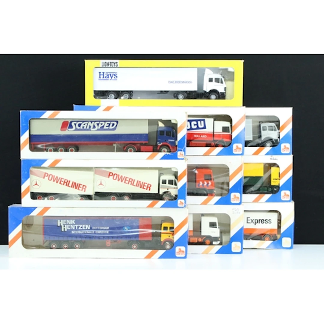 Ten boxed Lion Toys haulage related diecast models to includ...