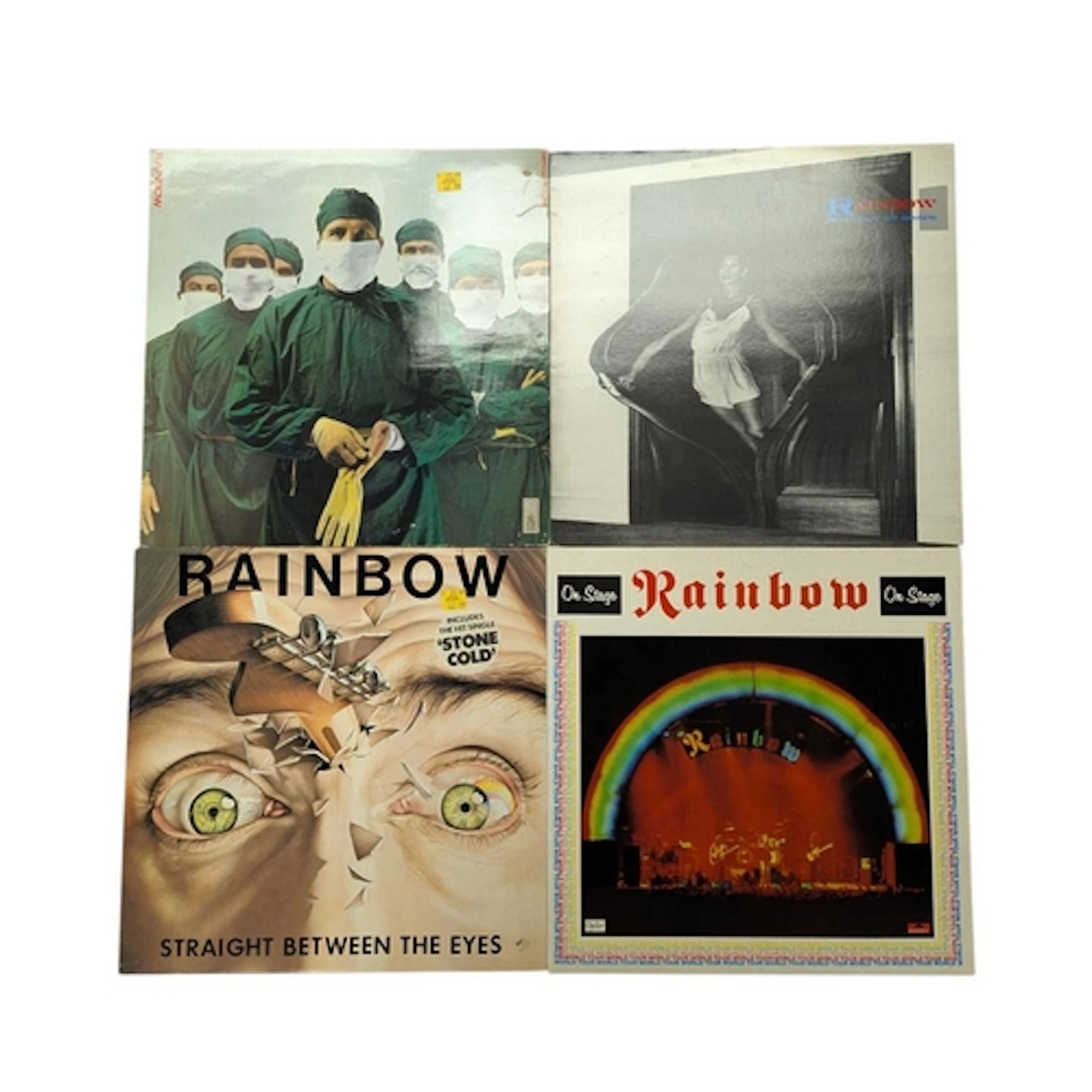 Rainbow - Four hard rock LP vinyl records. To include: Strai...