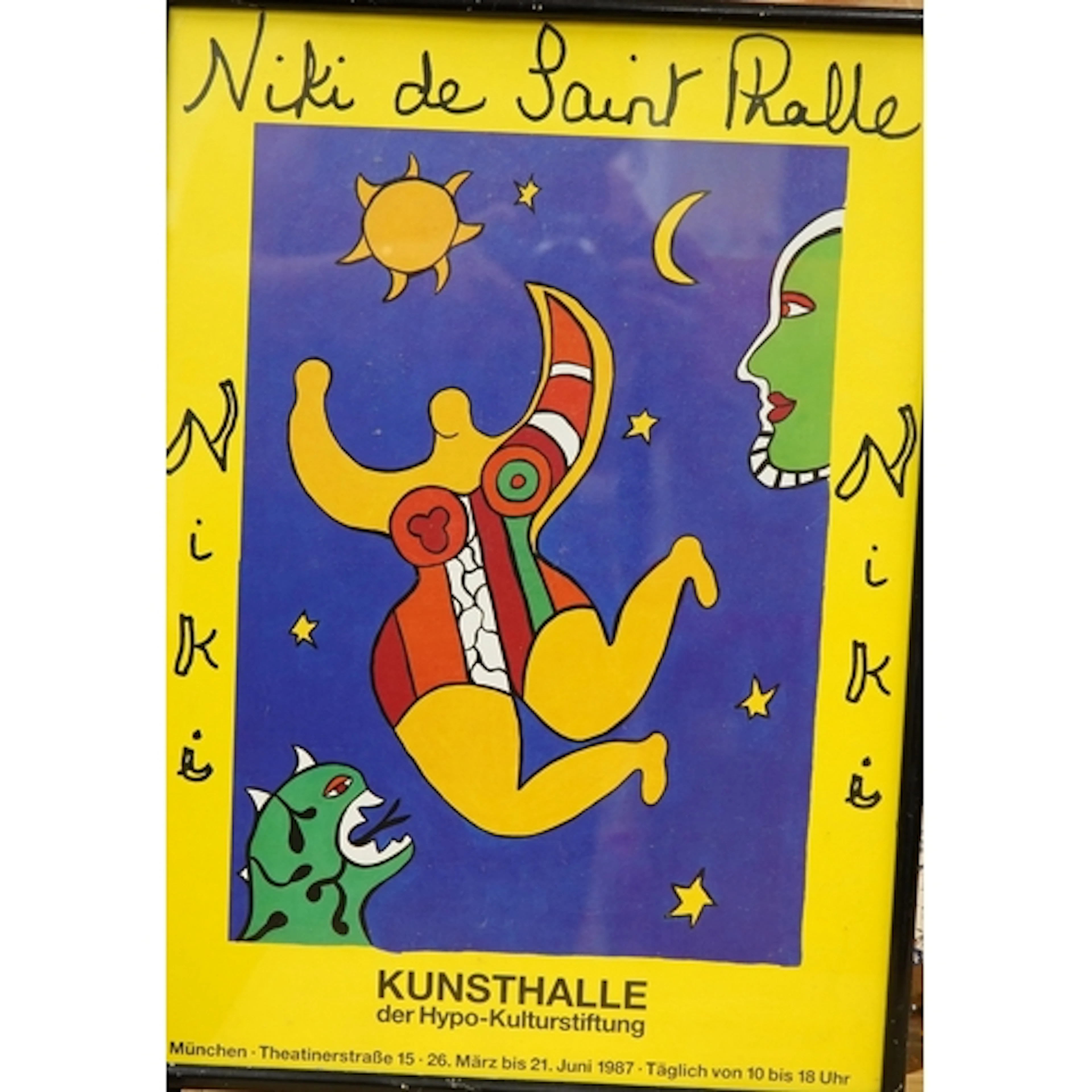 After Niki de Saint Phalle, a vintage German art poster, 198...