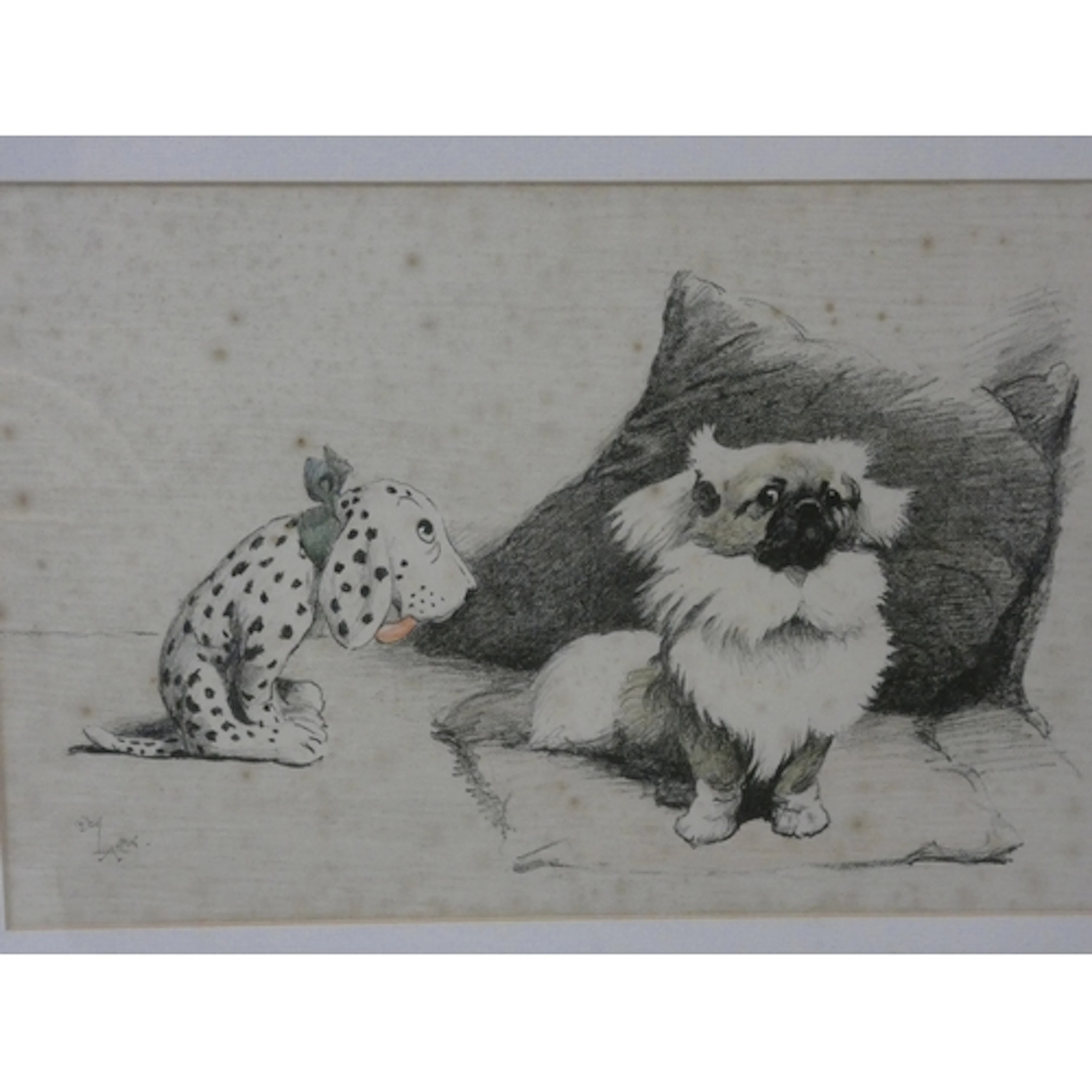 Cecil Aldin, British 1870-1935. Study of Dogs. signed lithog...