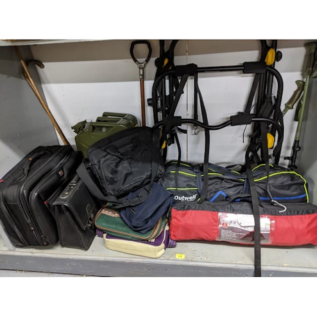 A mixed lot to include an Outwell tent, and a Pro Action 3 m...