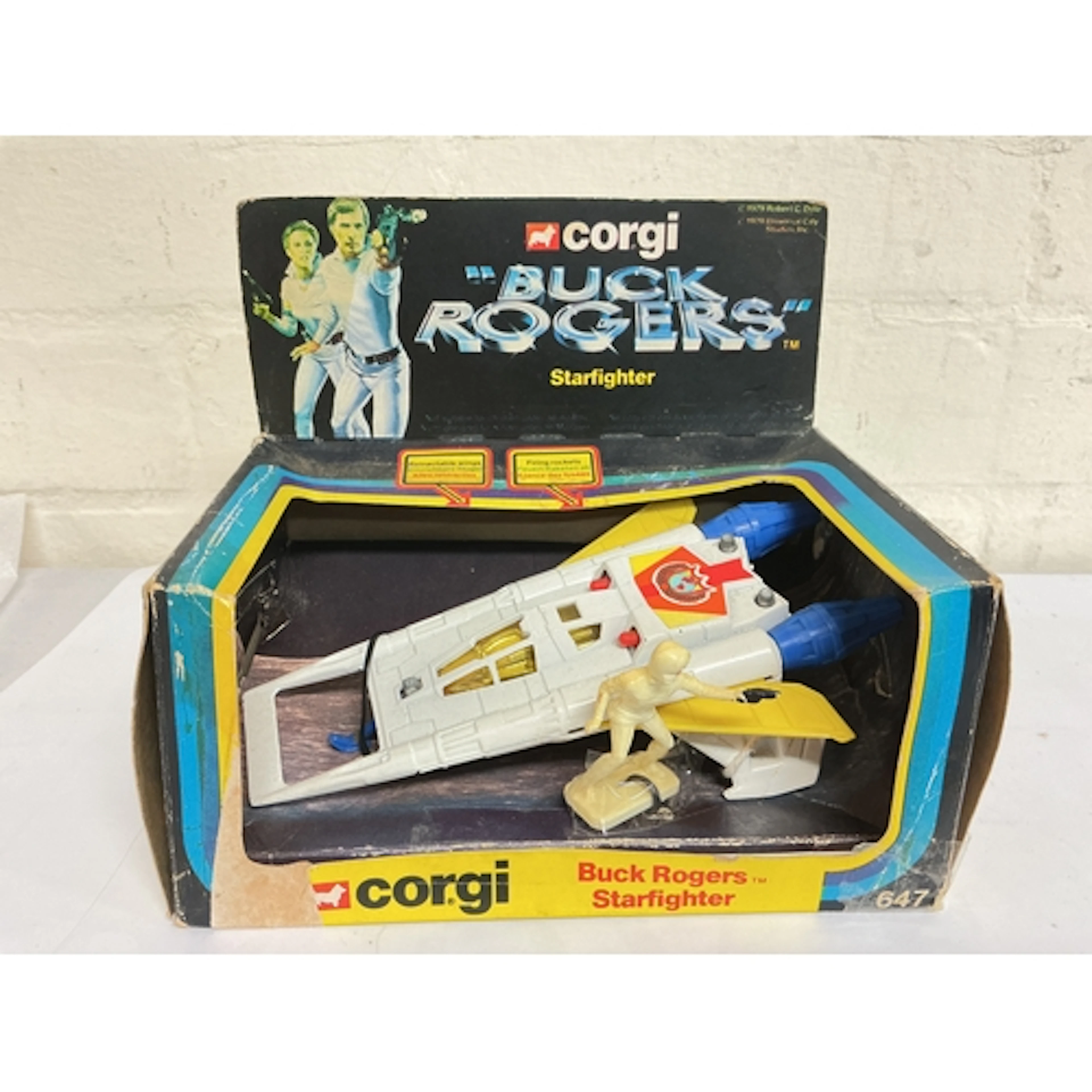 A Boxed Corgi Buck Roger’s Starfighter #647. Box is In...