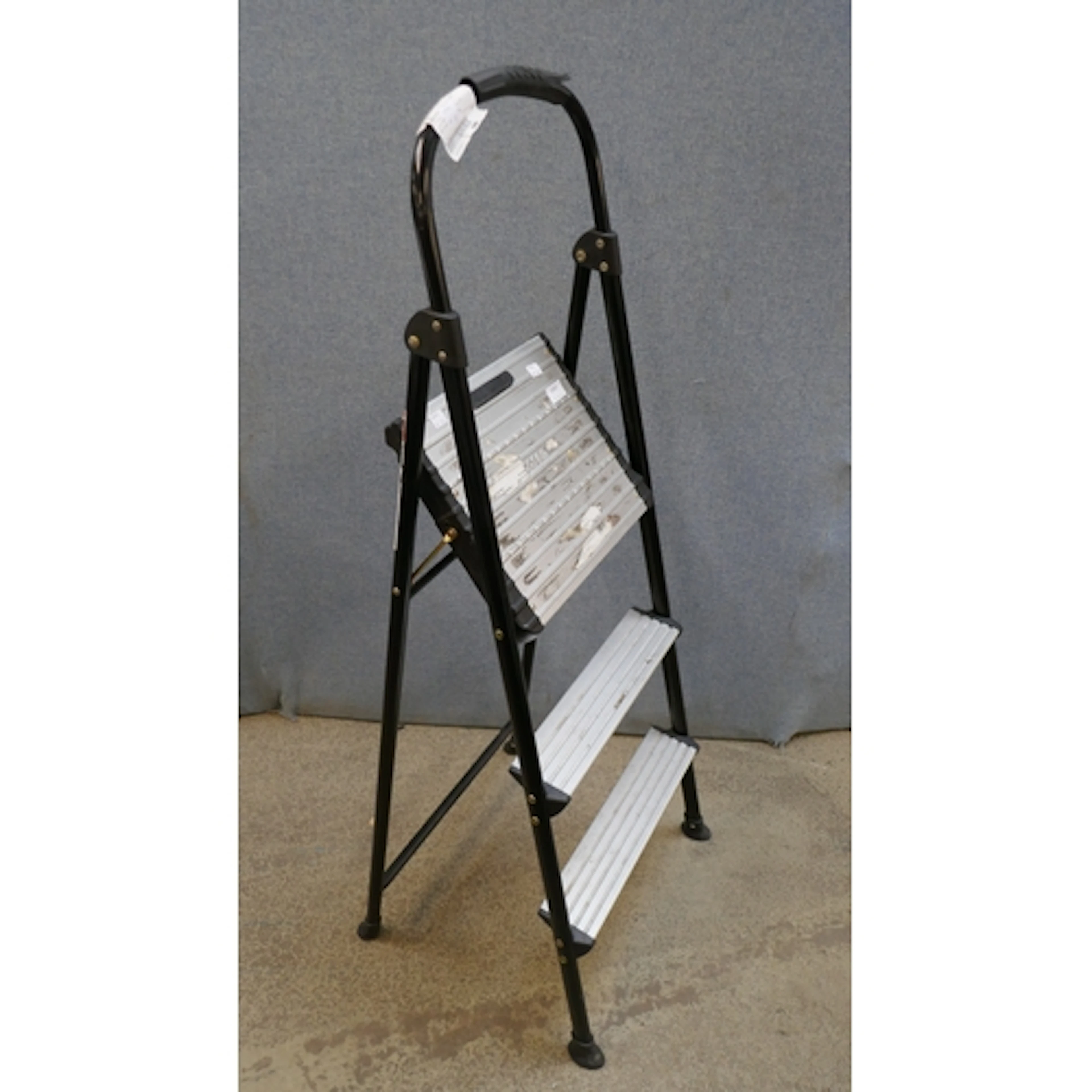 A Cosco 3 tread step stool with steel frame (405-372) *This ...