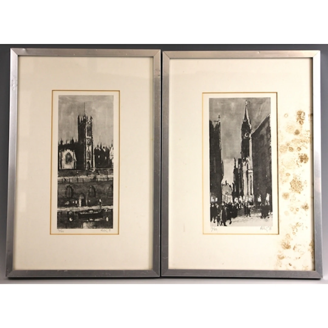 Harold Riley (British, 1934-2023), Manchester Cathedral, ...