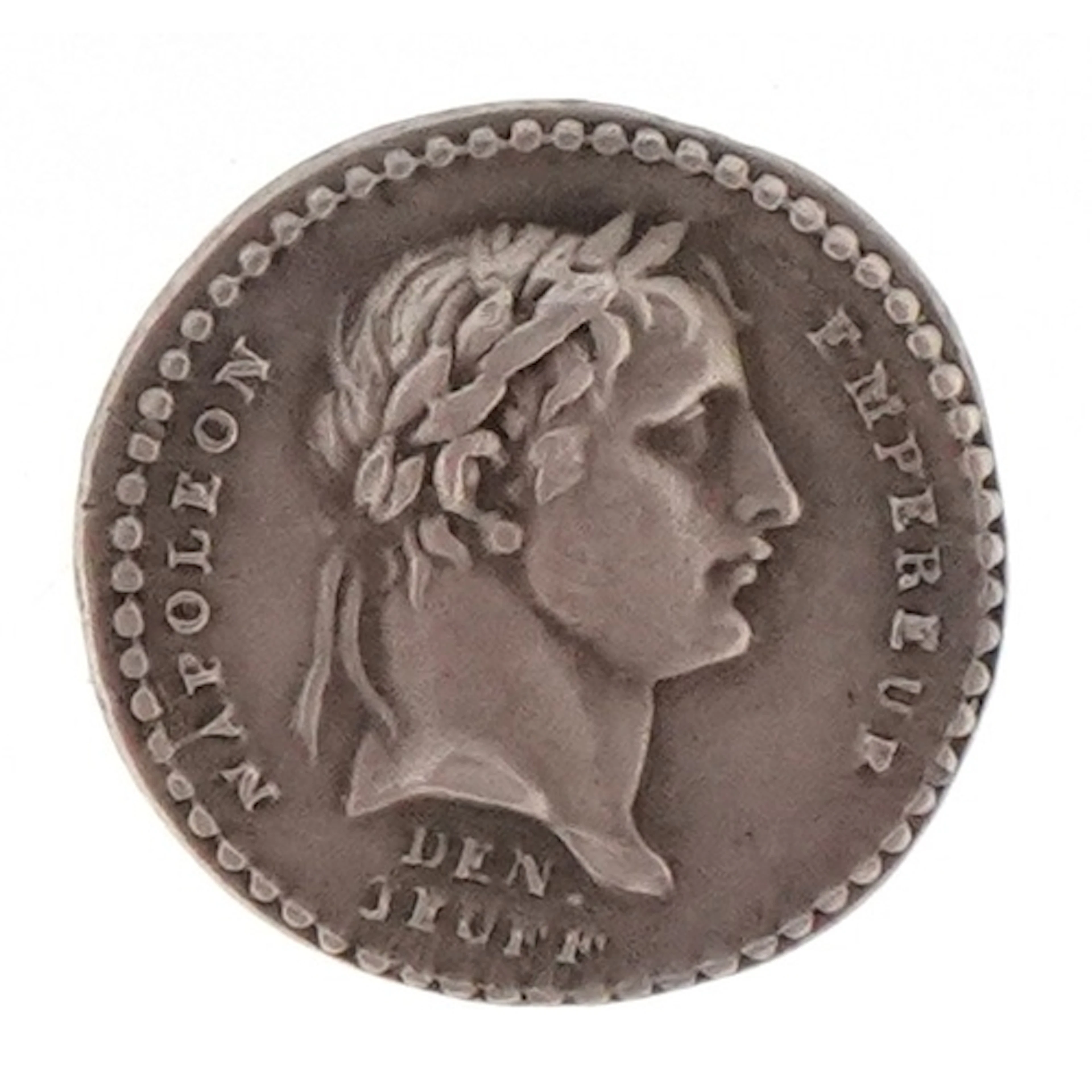 Emperor Napoleon I 1804 miniature silver coronation medal, 1...