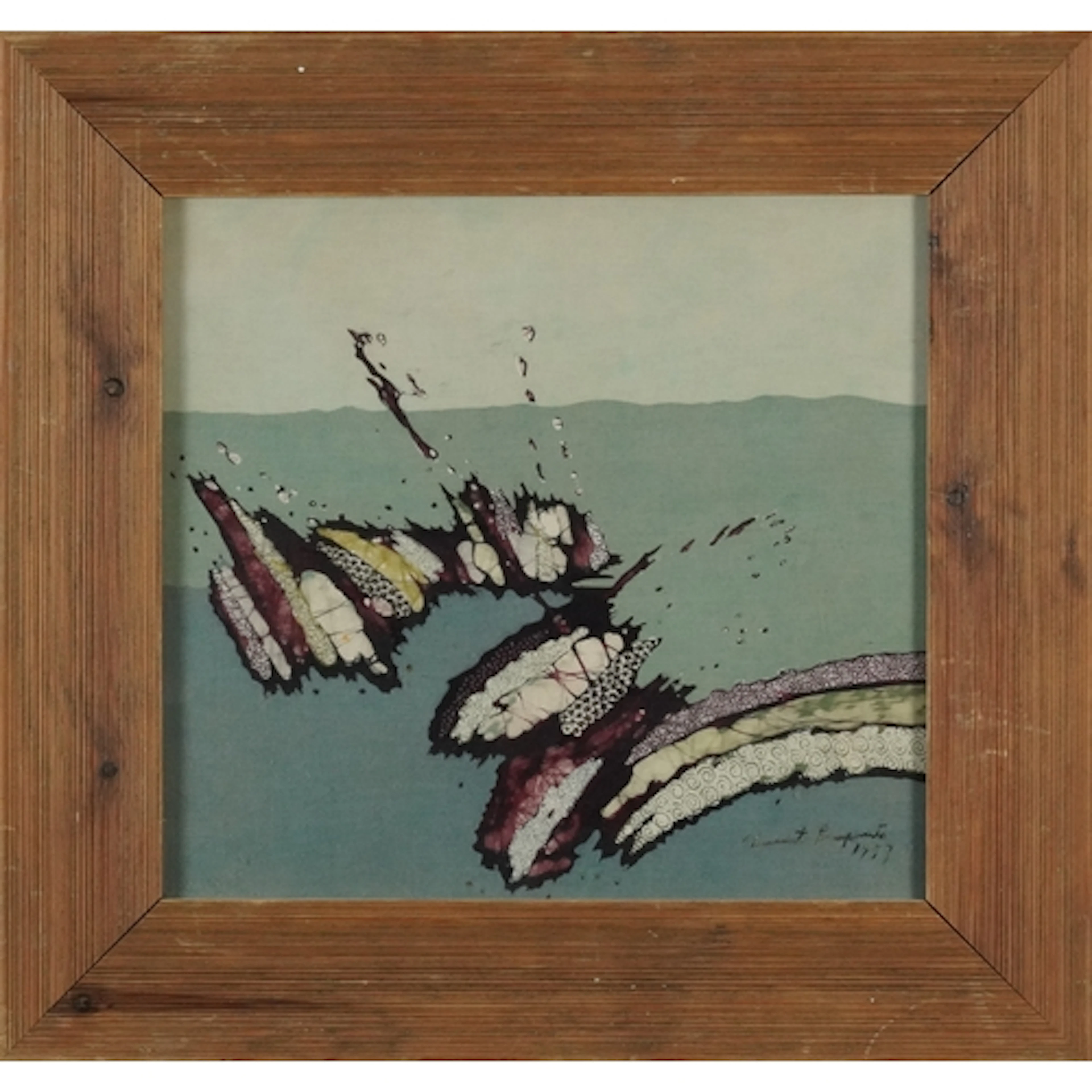Slamet Riyanto, Indonesian Batik painting on fabric, signed ...