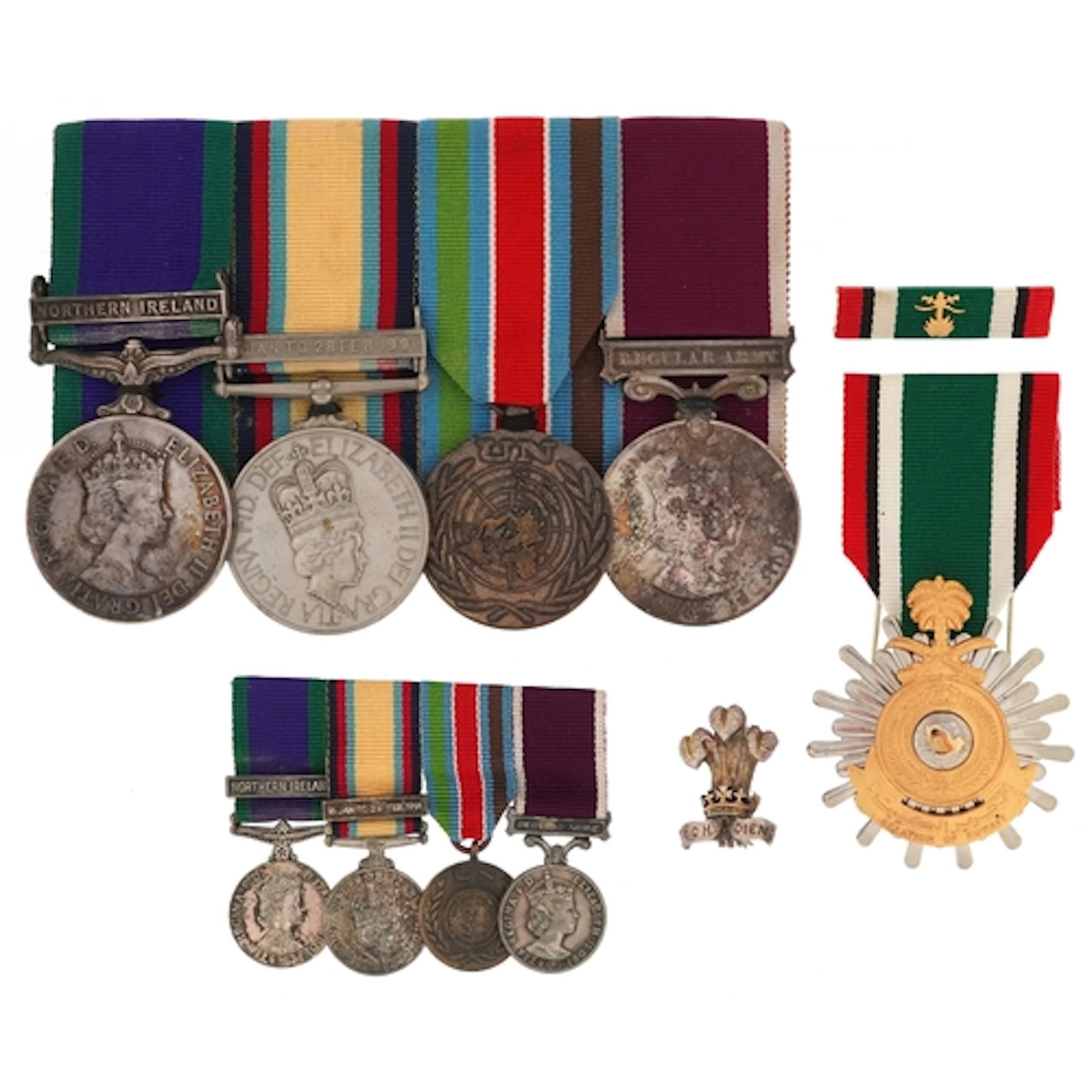 British military medal group and dress medals, three named i...