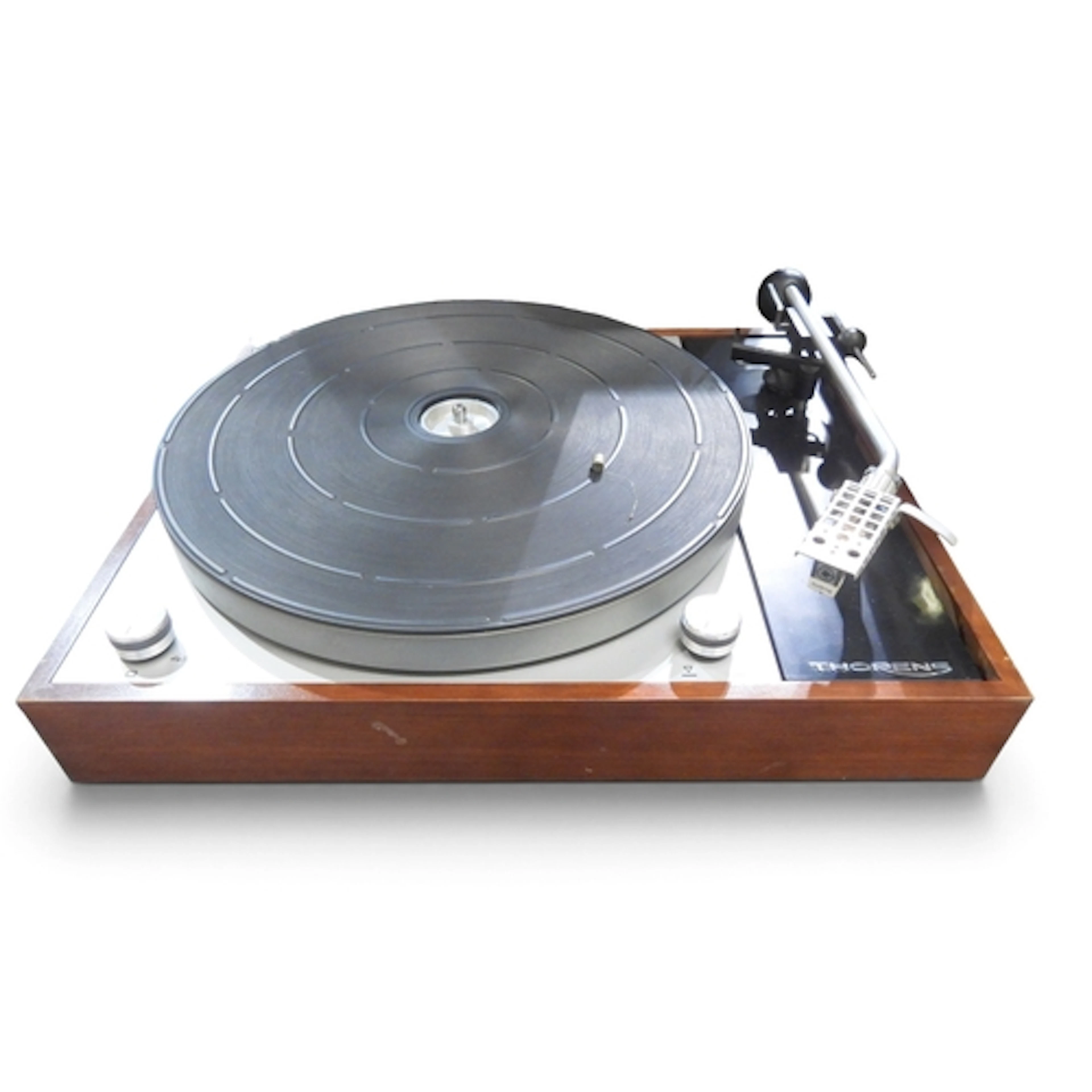TURNTABLE - Thorens TD-150 belt-drive turntable. 1960's desi...