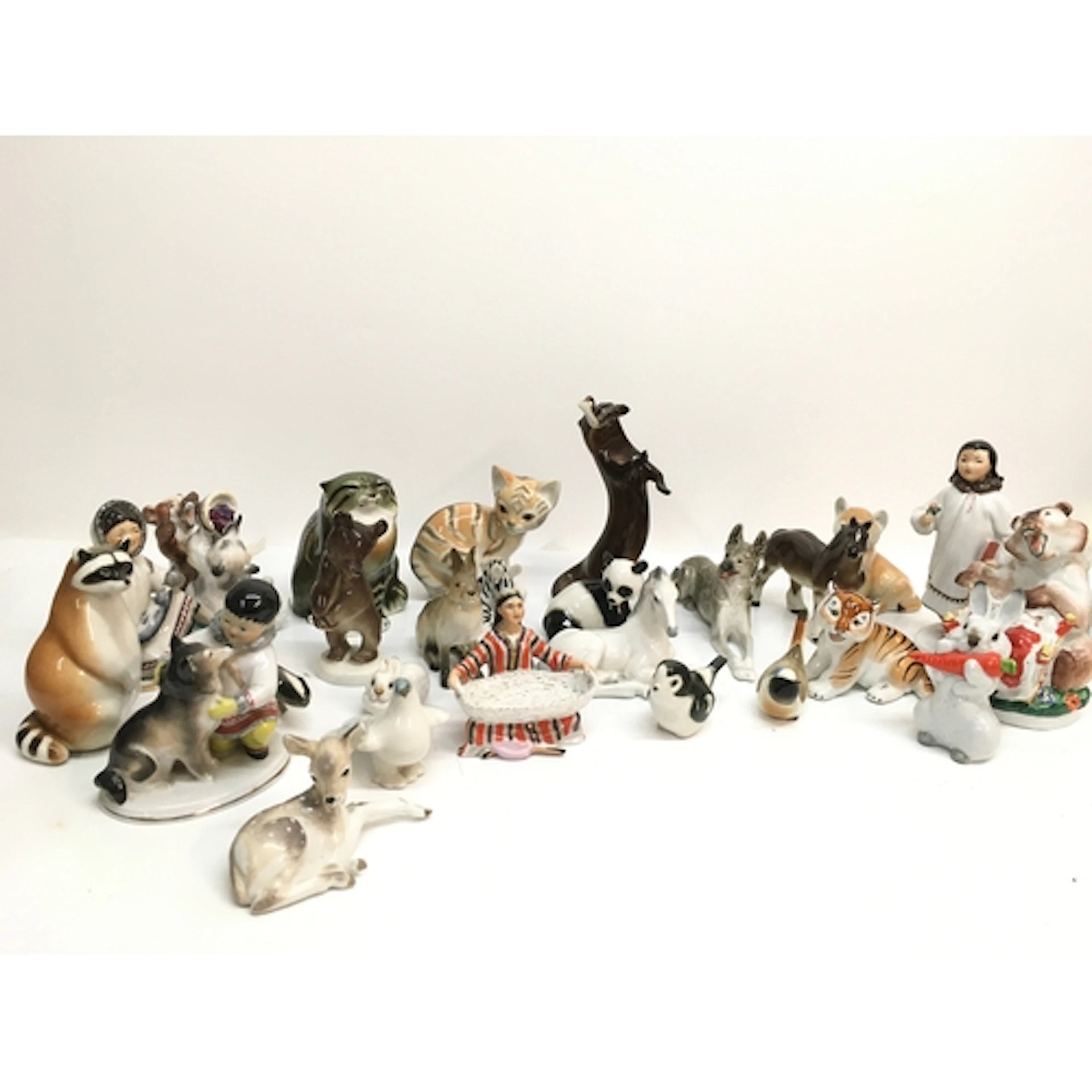 29 porcelain Russian figures