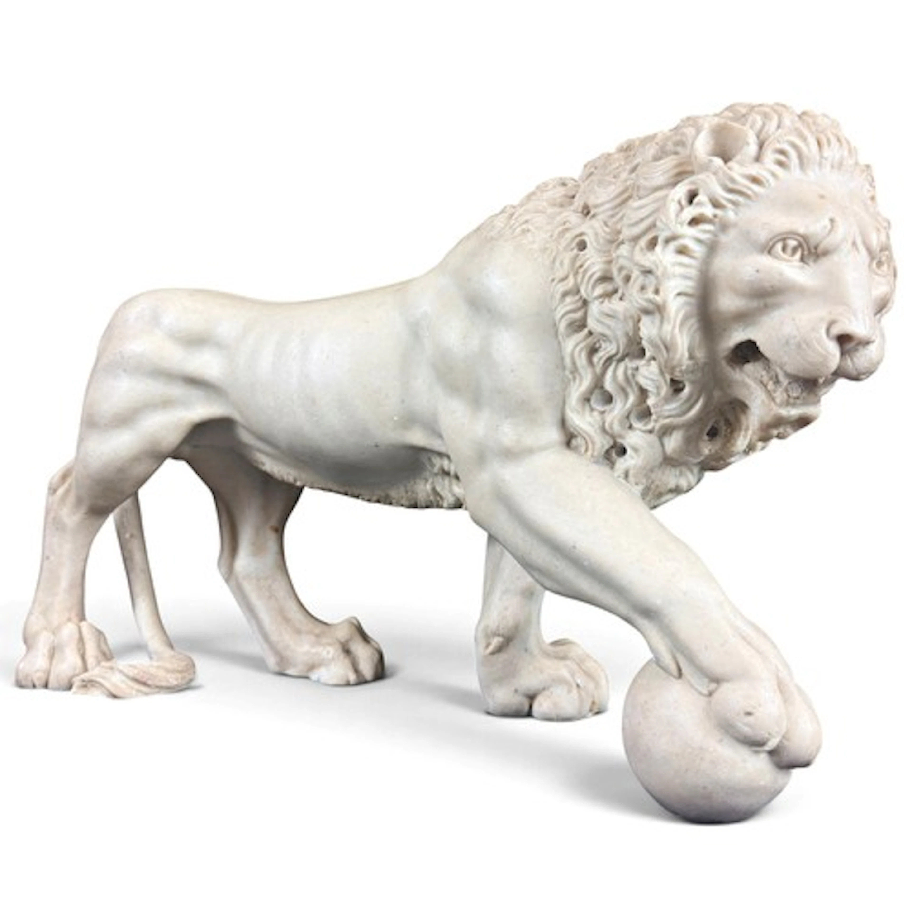 A large composition marble model after one of The Medici lio...