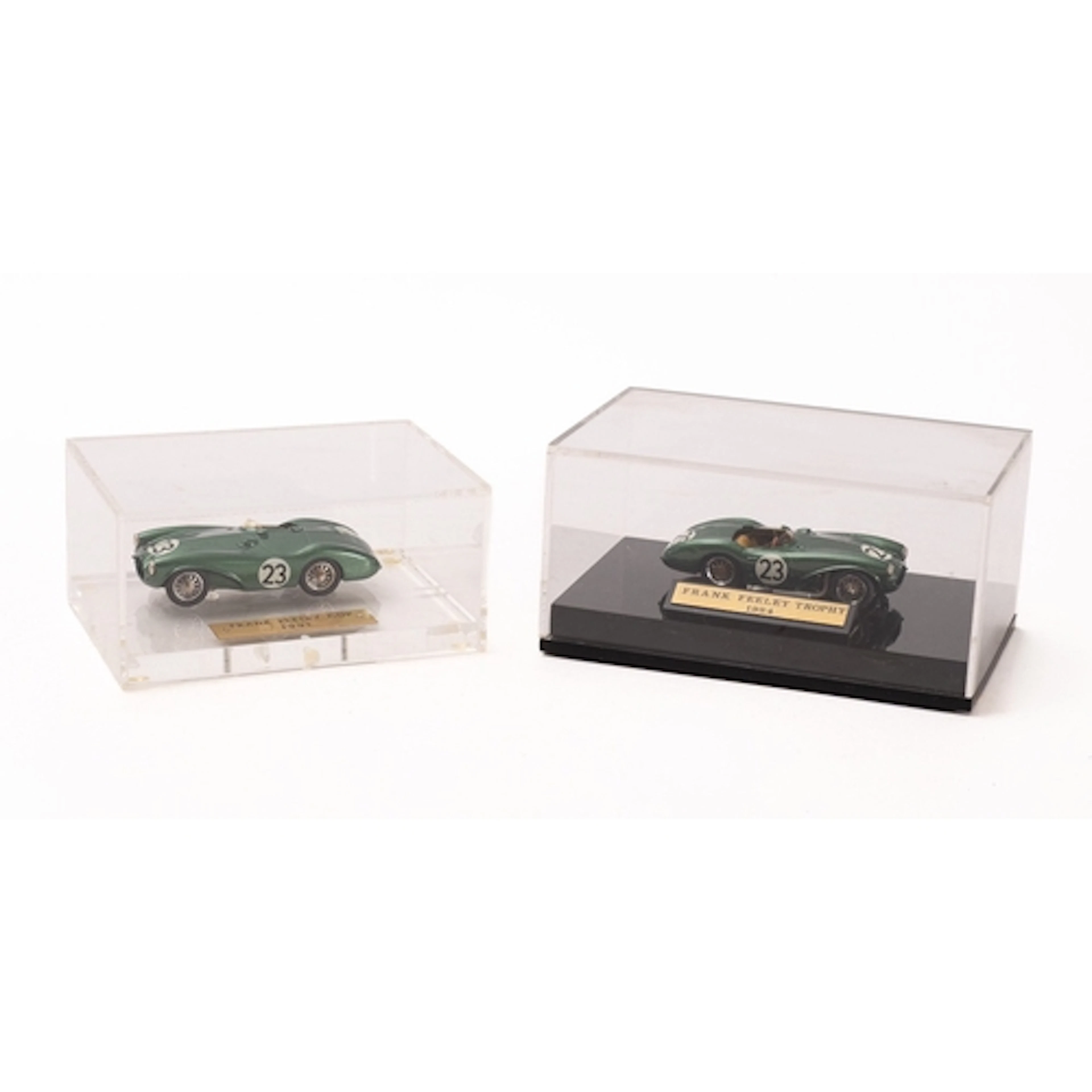 Two 1/43rd scale built white metal Aston martin DB models, B...