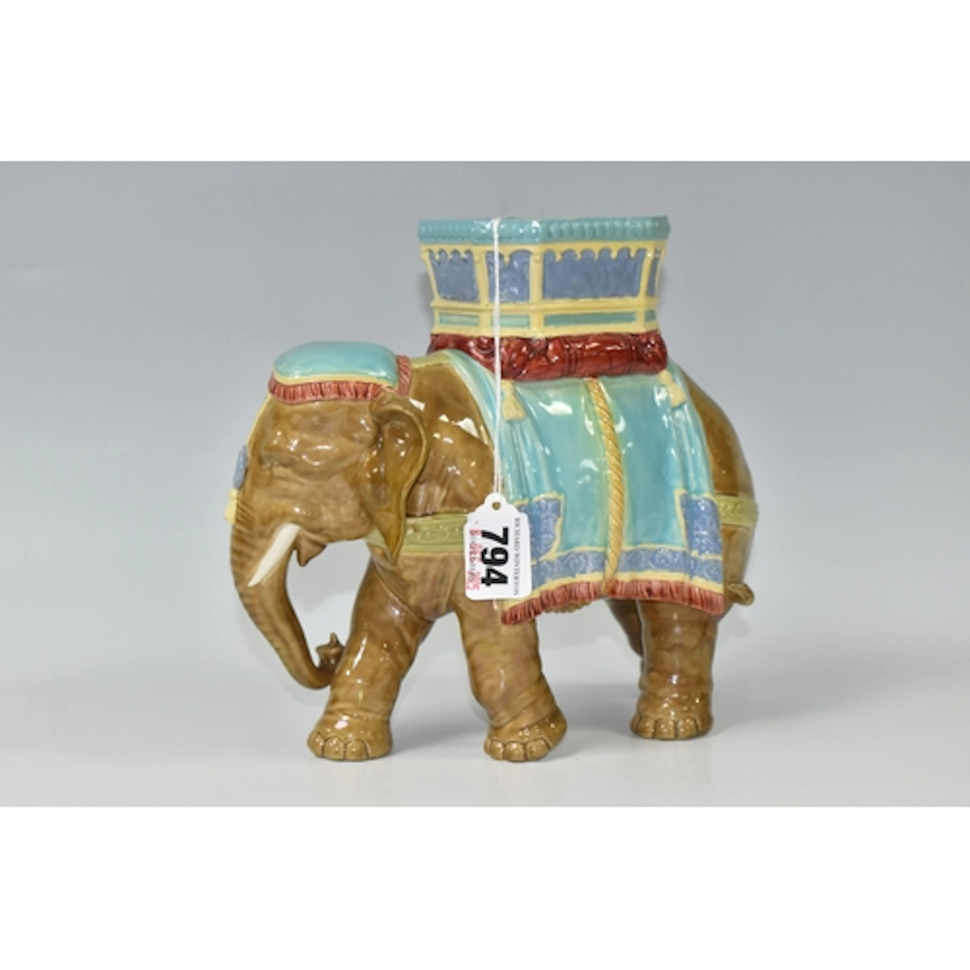 A NINETEENTH CENTURY ROYAL WORCESTER ELEPHANT VASE, designed...