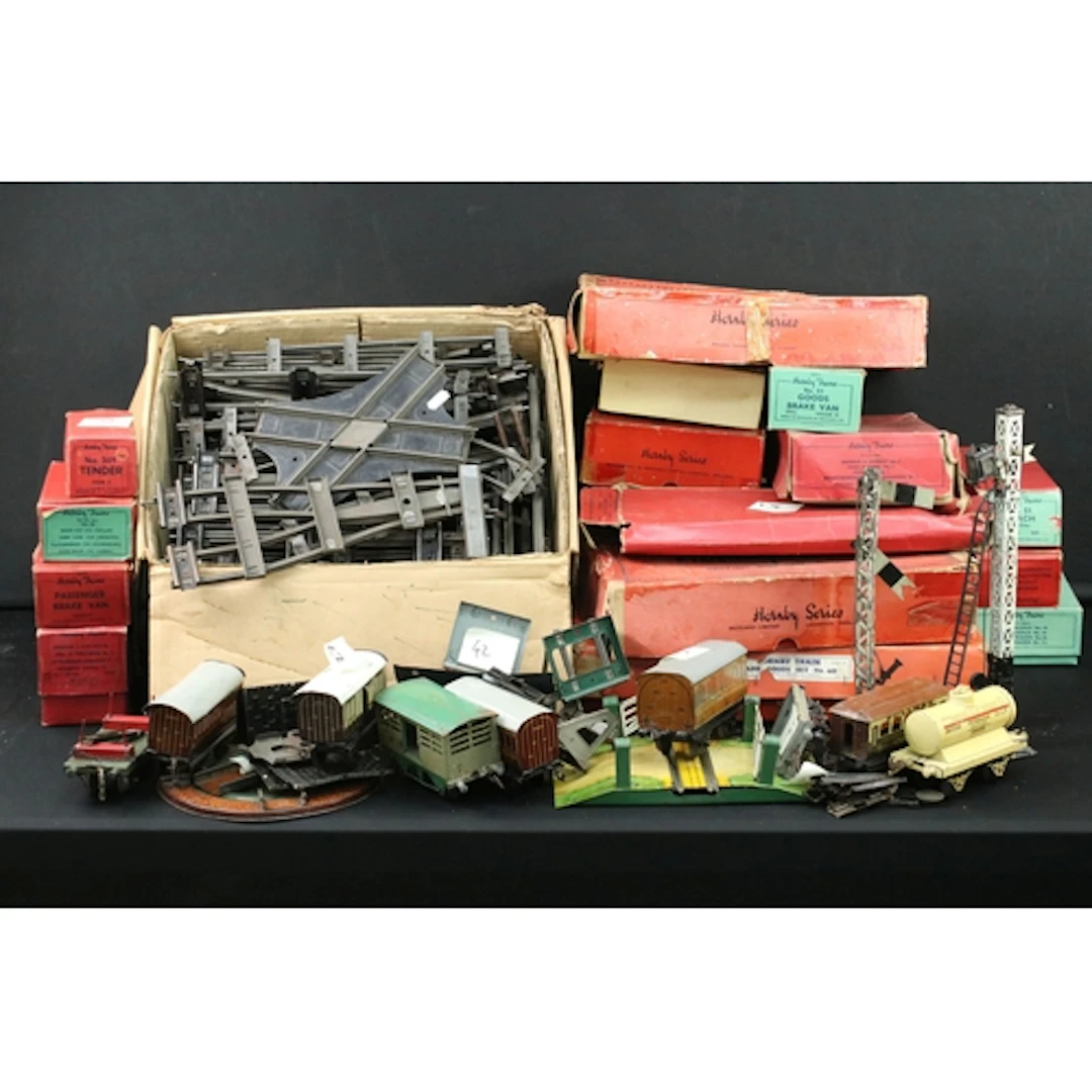 Collection of Hornby O gauge model railway to include boxed ...
