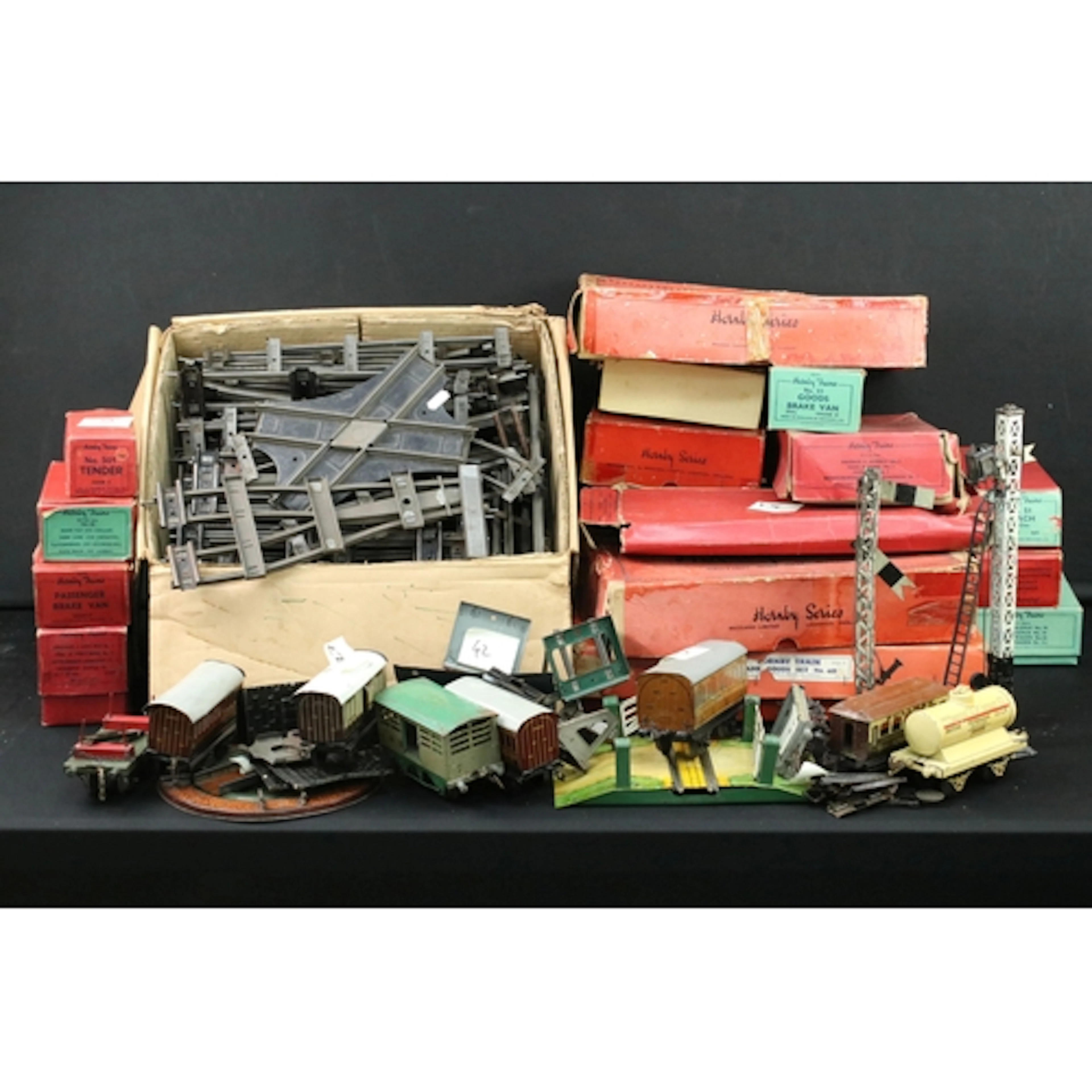 Collection of Hornby O gauge model railway to include boxed ...