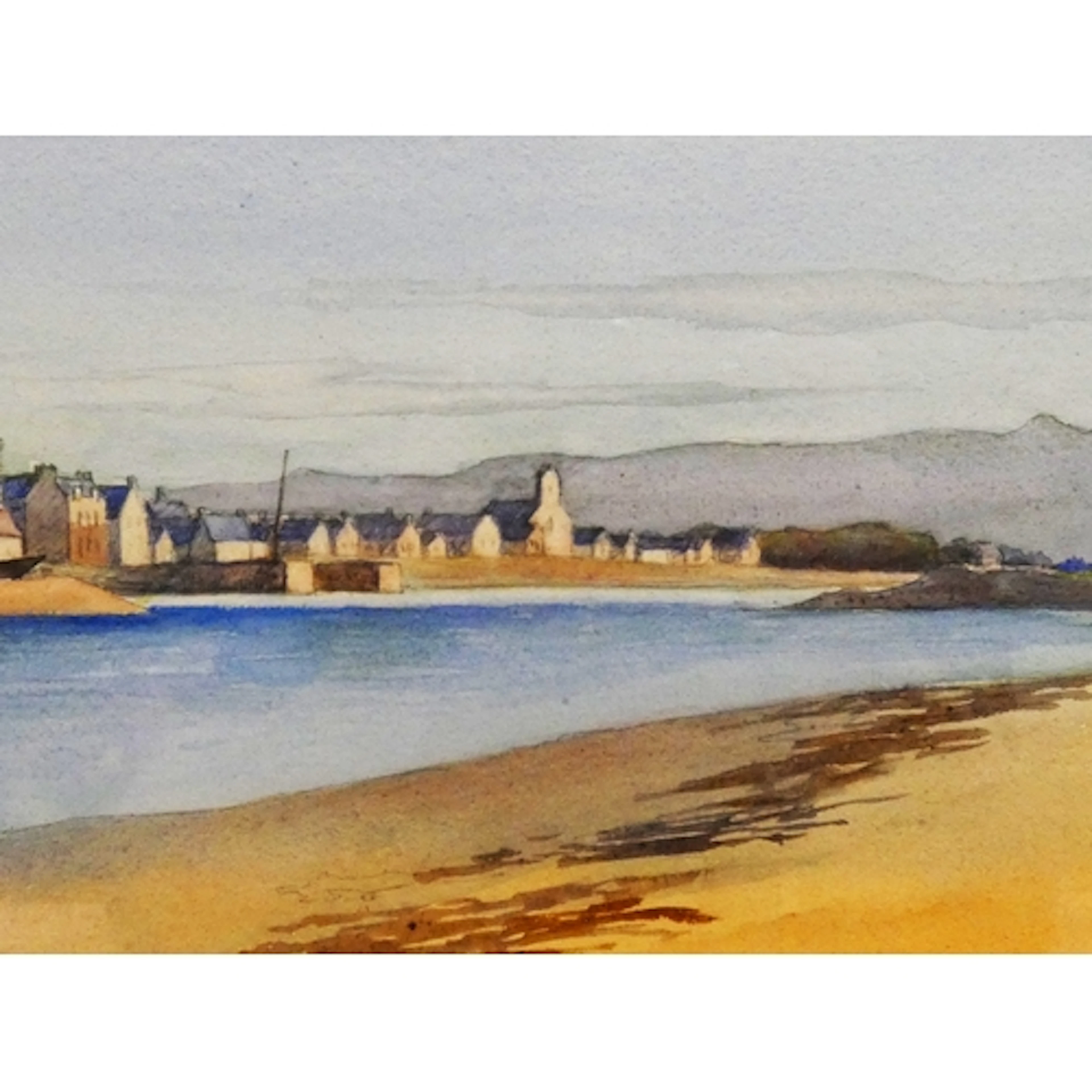 J. Buchanan, Scottish. Findhorn, Moray. Watercolour. Signed ...