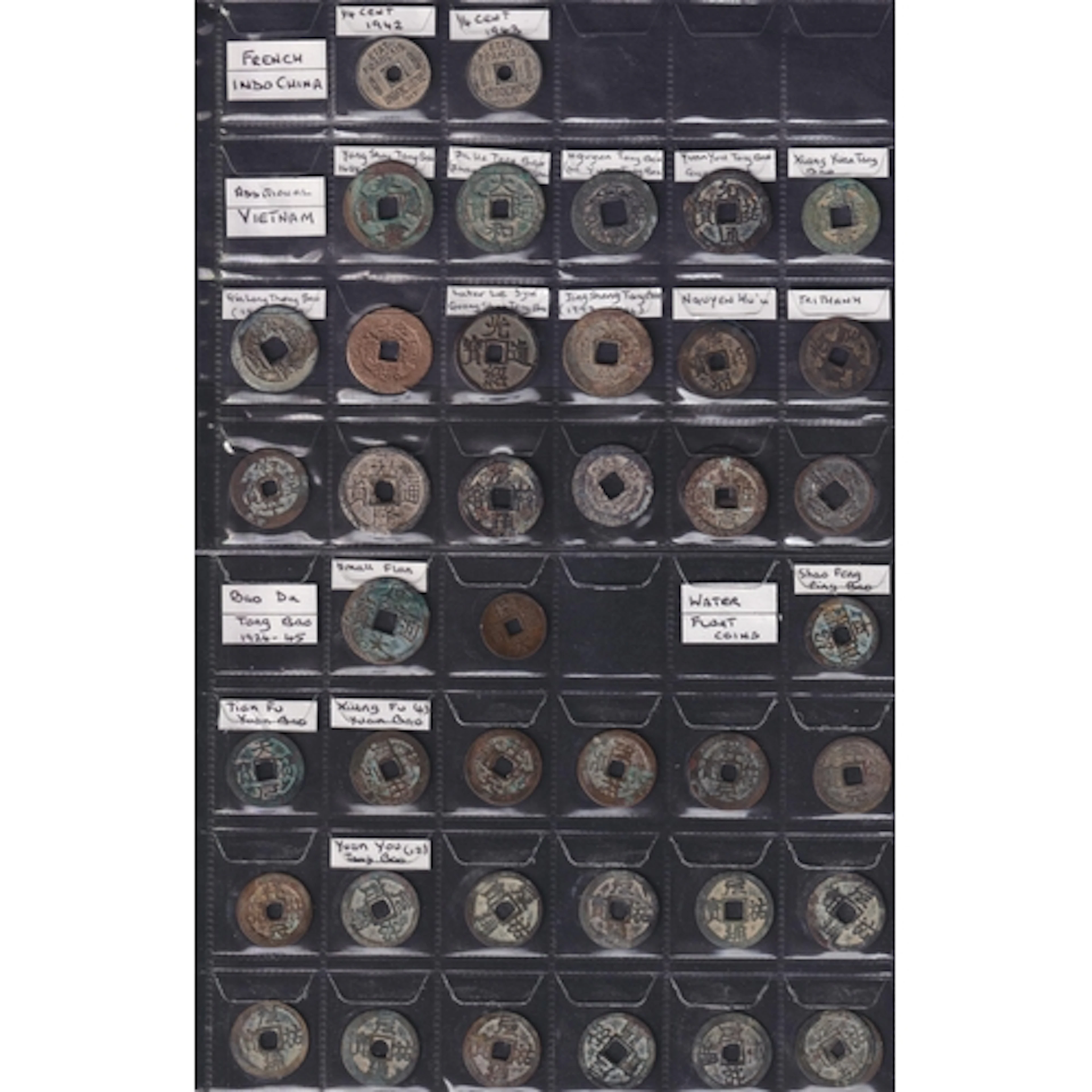 Mixed Vietnamese & French Indo-China Coins, a group of 62 Vi...