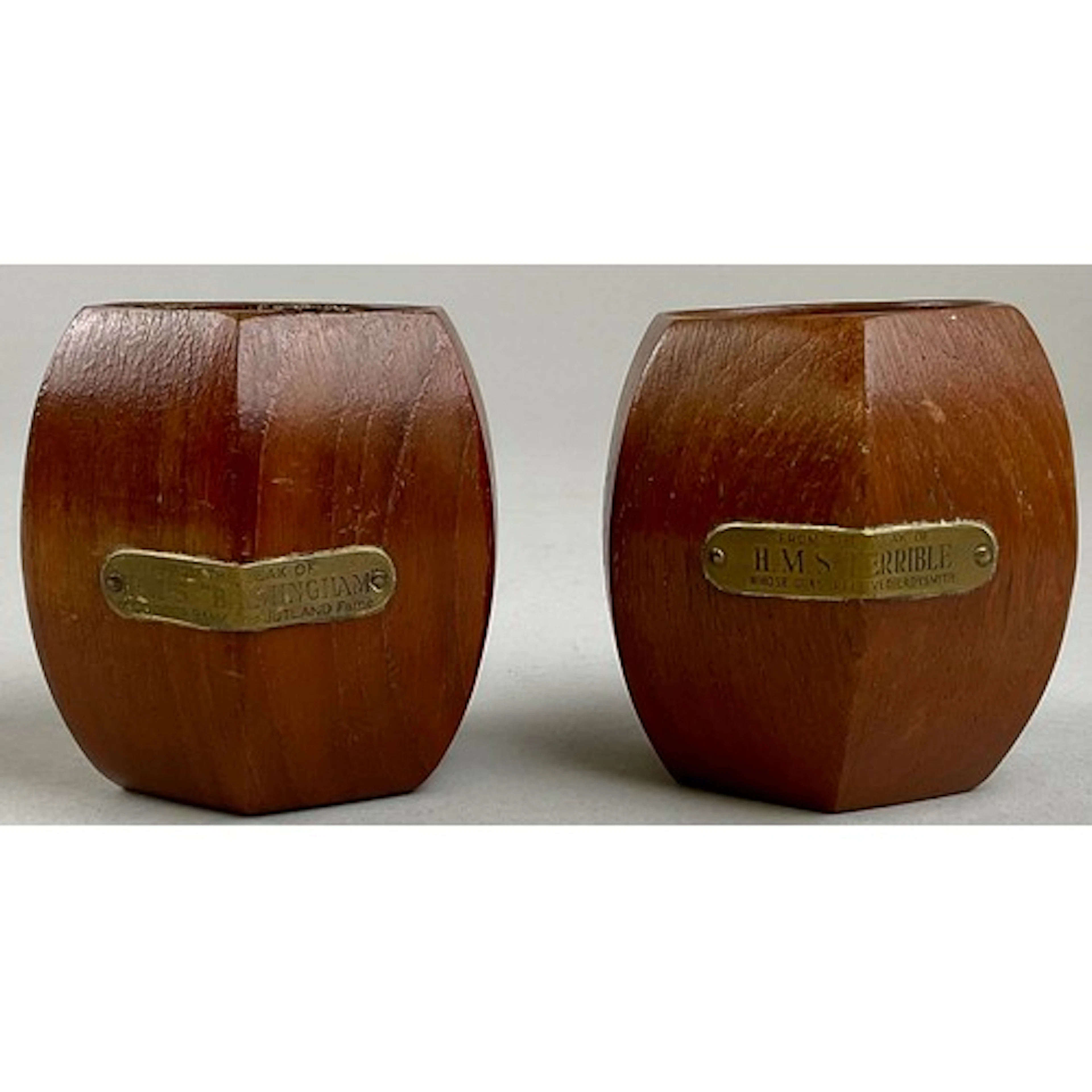 Maritime Salvage - a pair of early 20th century candlesticks...