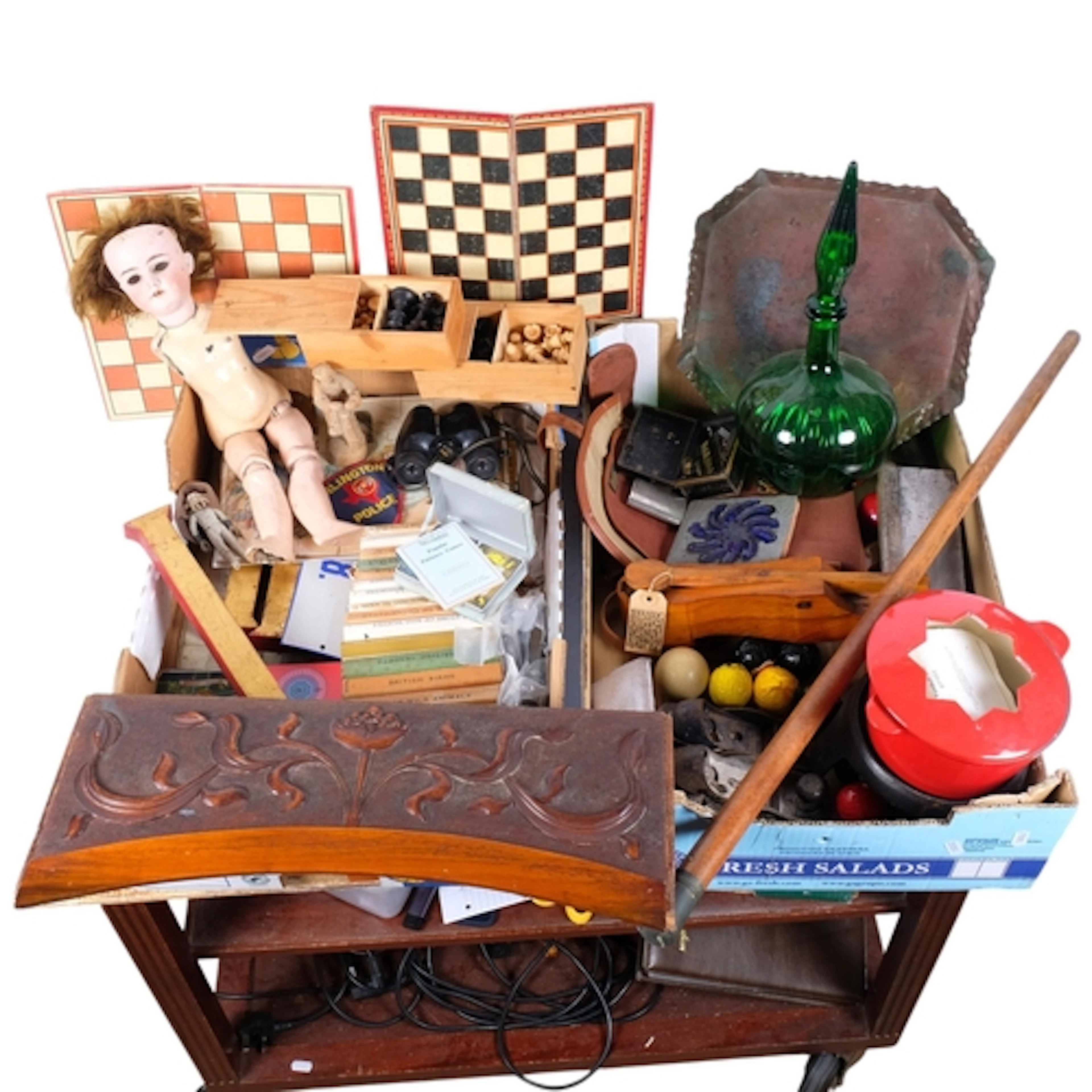 2 boxes containing a large variety of miscellaneous items an...