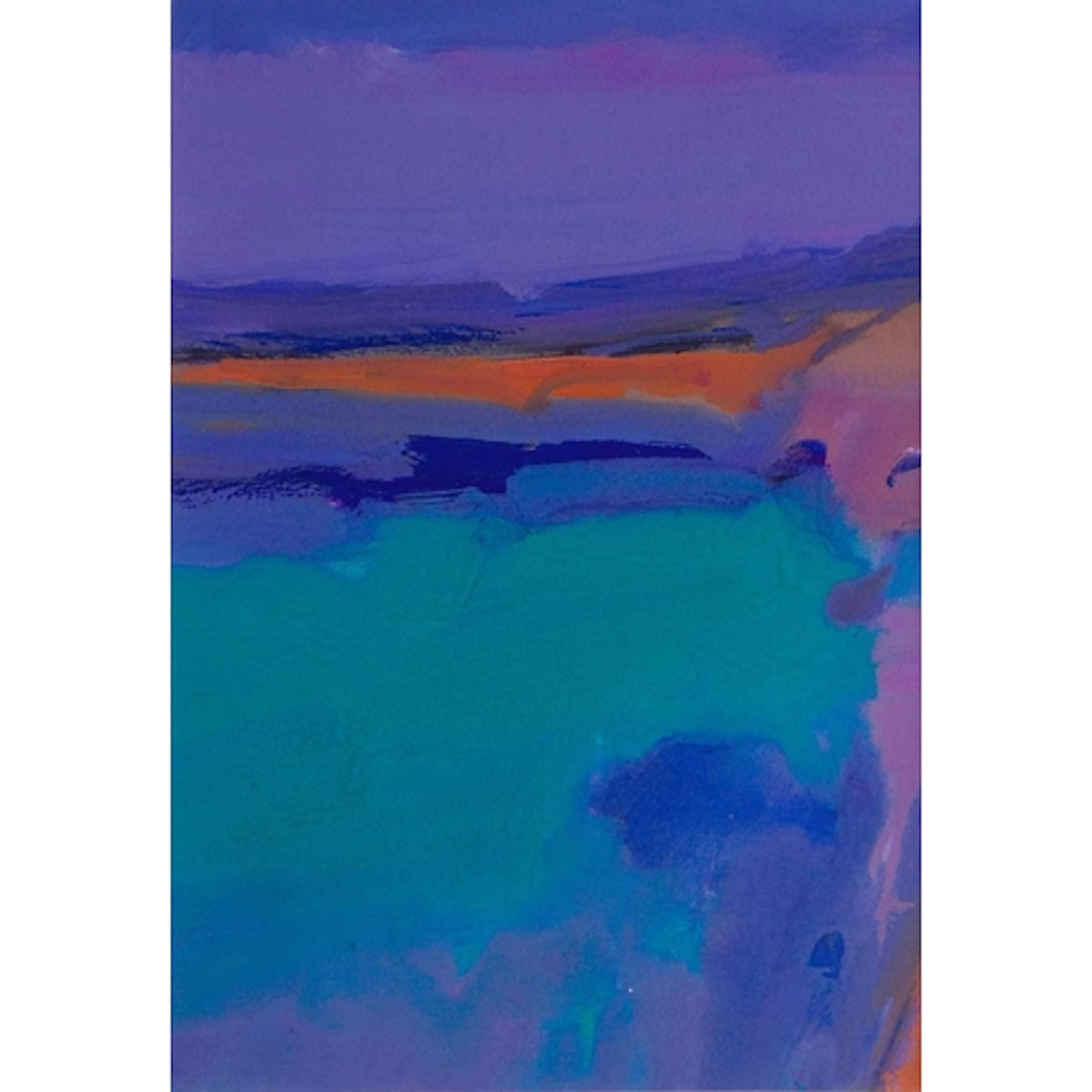 § John MILLER (1931-2002) Landscape Gouache, stamp signed, i...