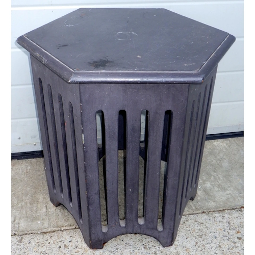 A hexagonal occasional table, in the manner of Heals, 53cm a...