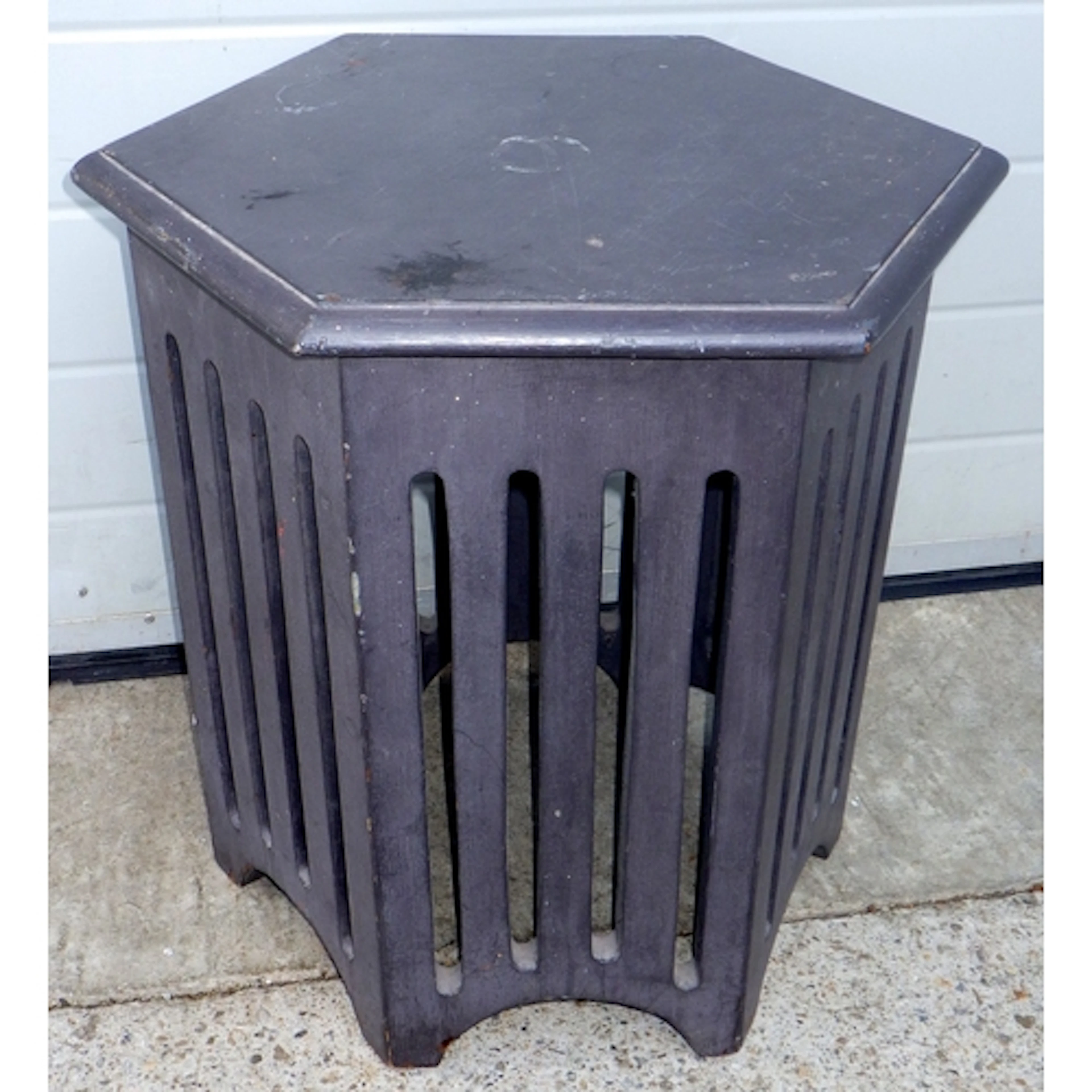 A hexagonal occasional table, in the manner of Heals, 53cm a...