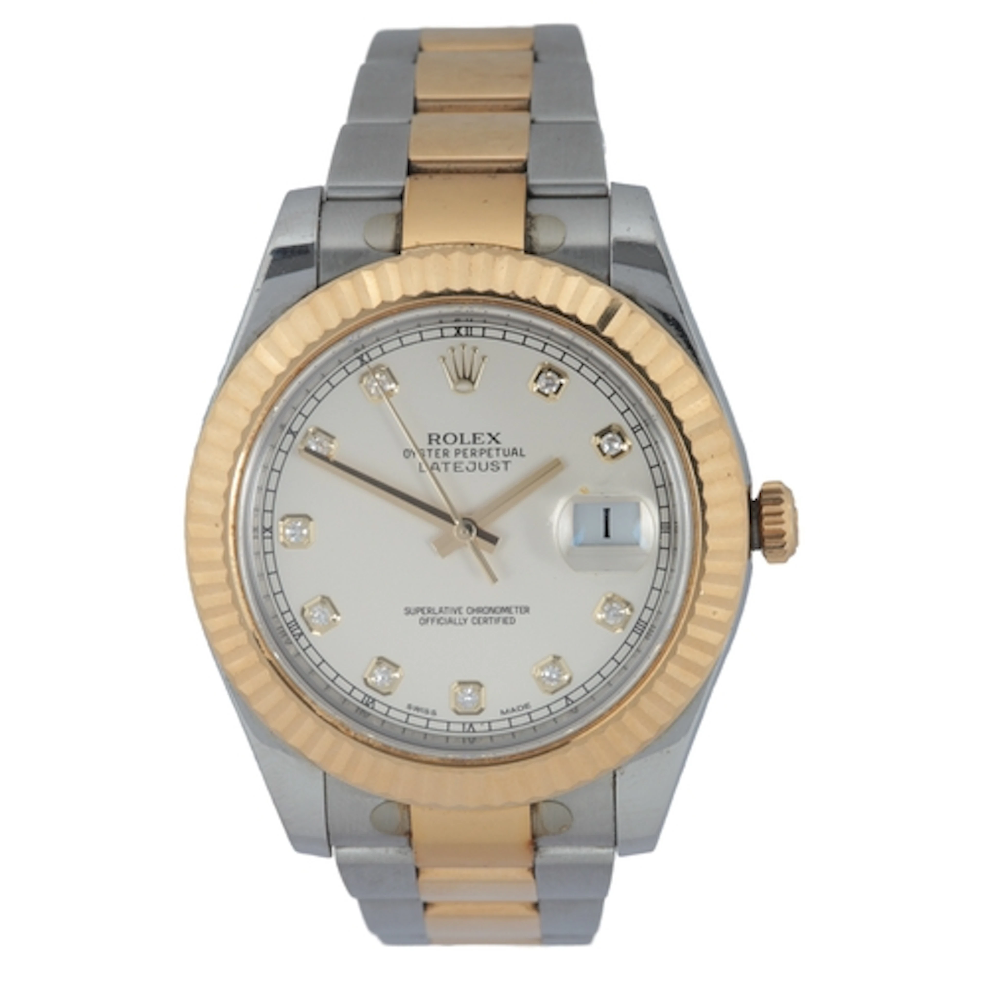 A gentleman's 2014 steel and gold Rolex Oyster Perpetual Dat...
