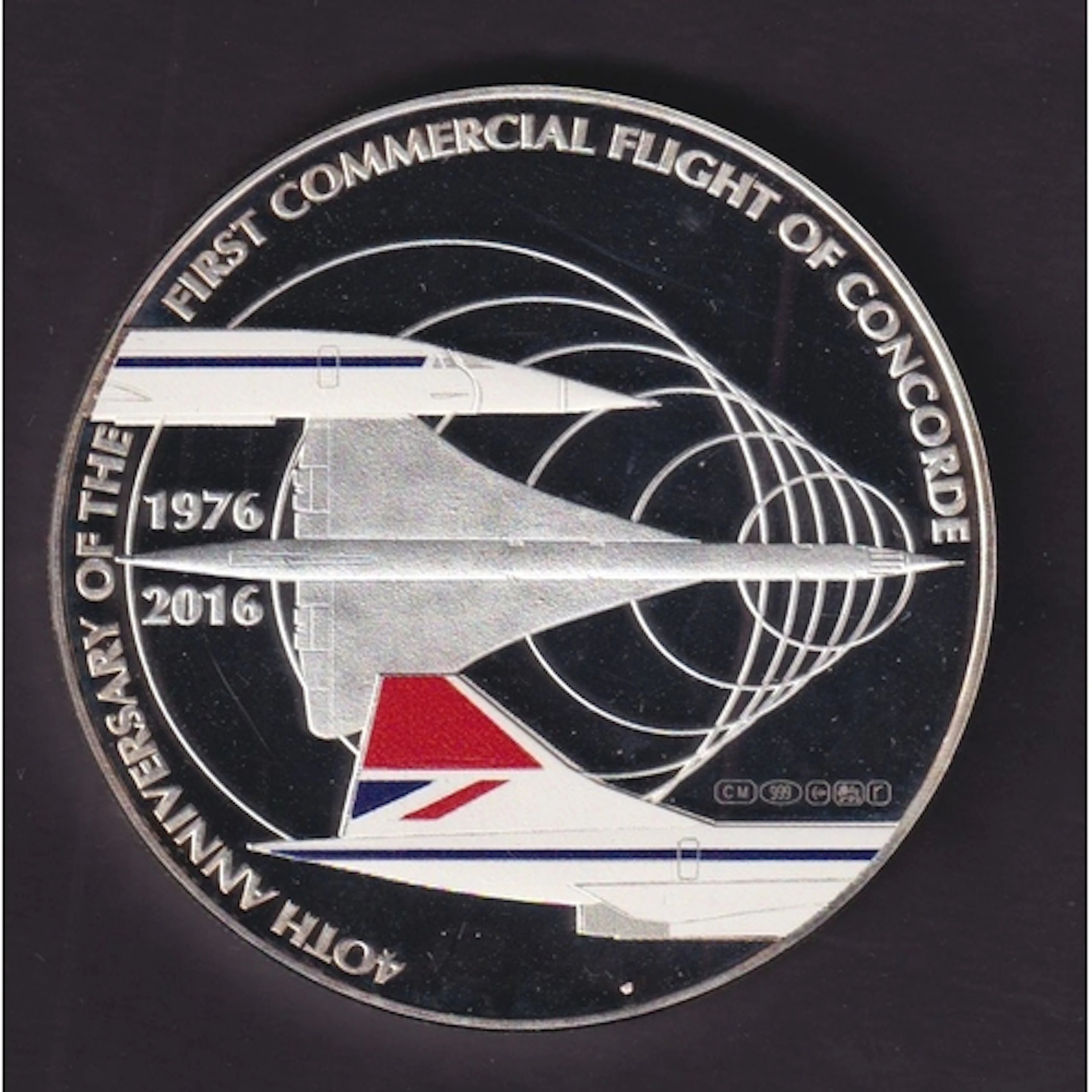 2016 The 40th Anniversary of Concorde five-ounce sterling si...