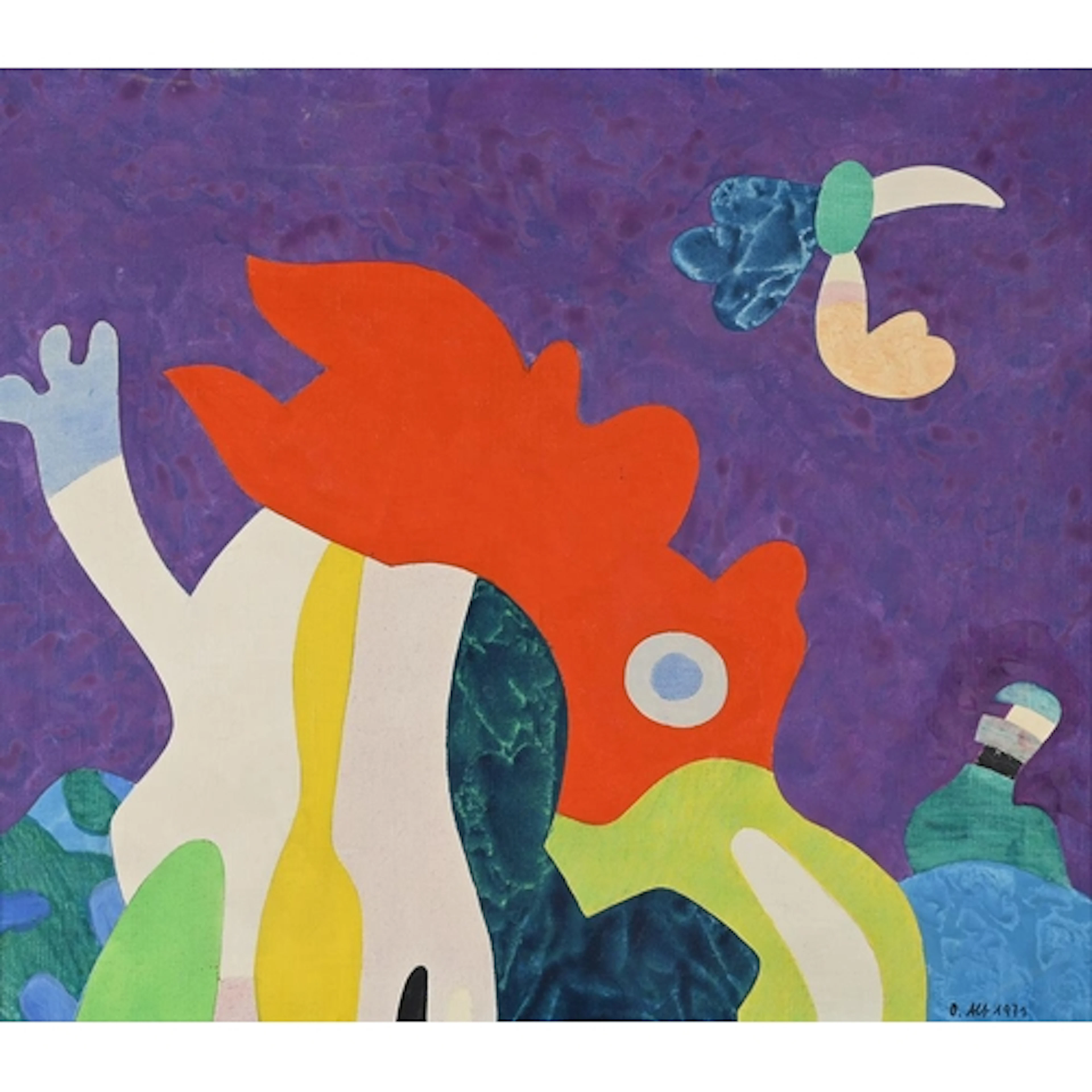 Otmar Alt (German, b.1940), 'Die Sonntags Tiere', oil on can...