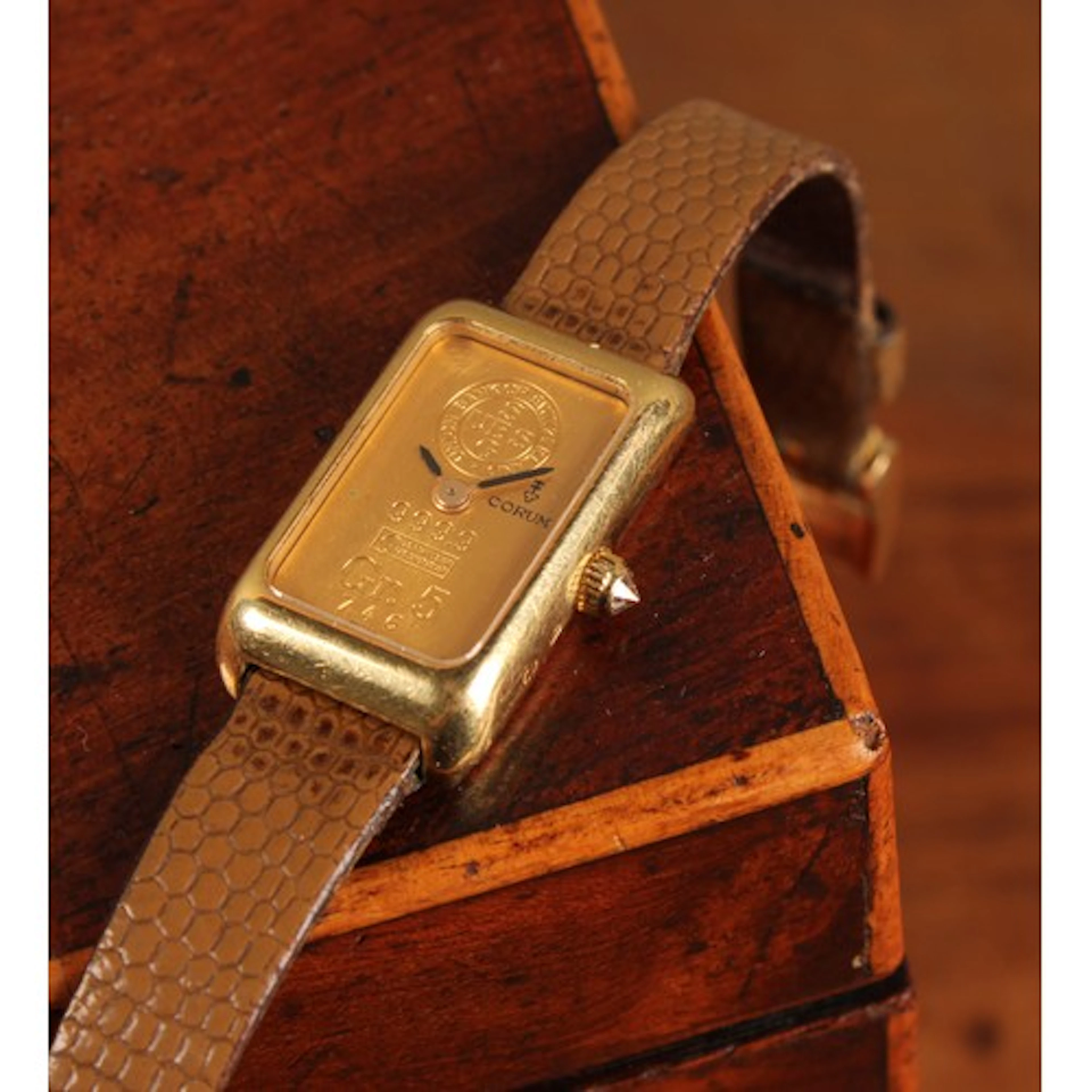 A Corum 18ct gold watch, the case marked 18k and 750, the re...