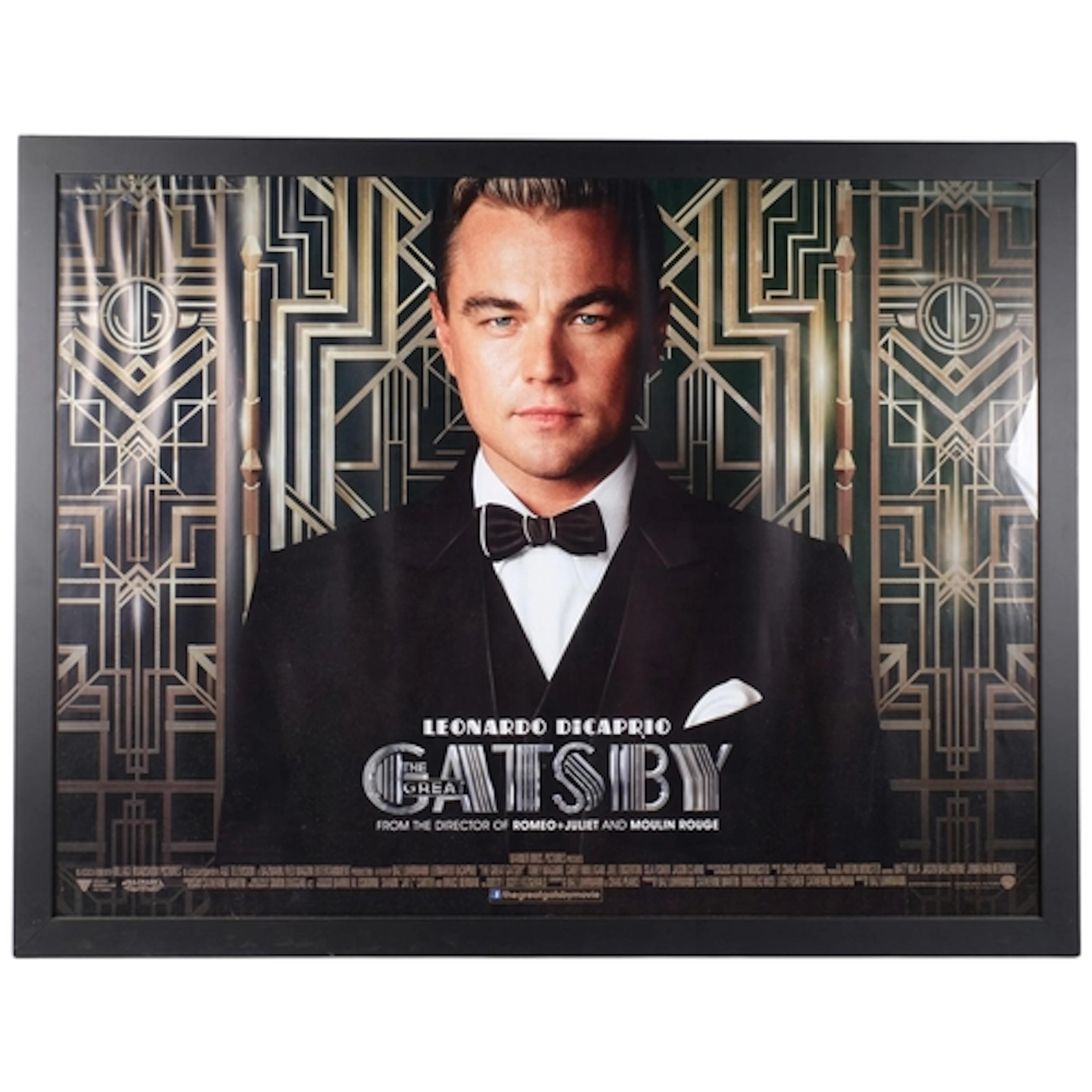 The Great Gatsby, original quad film poster, in modern black...