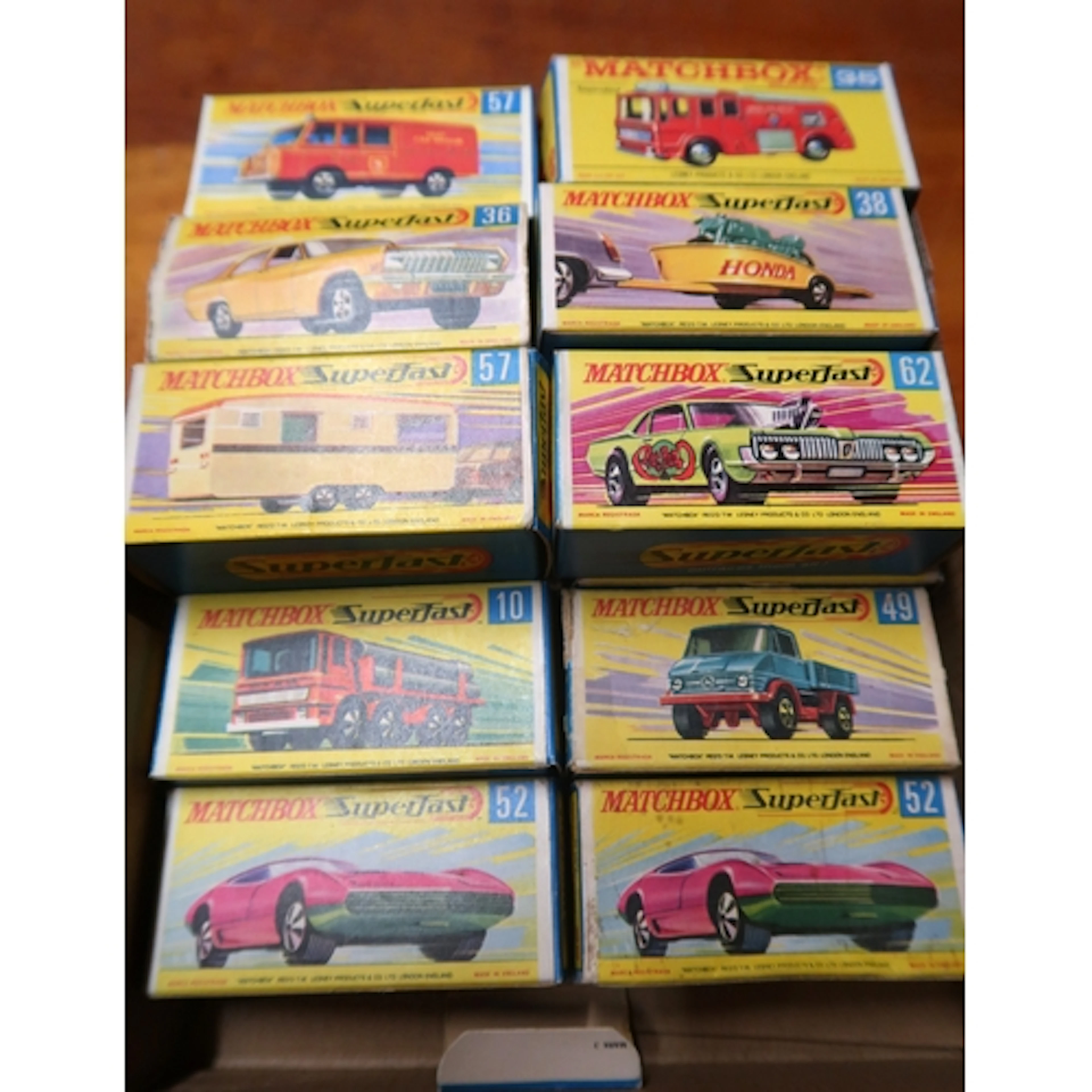 Collection of sixteen Matchbox Superfast diecast metal model...