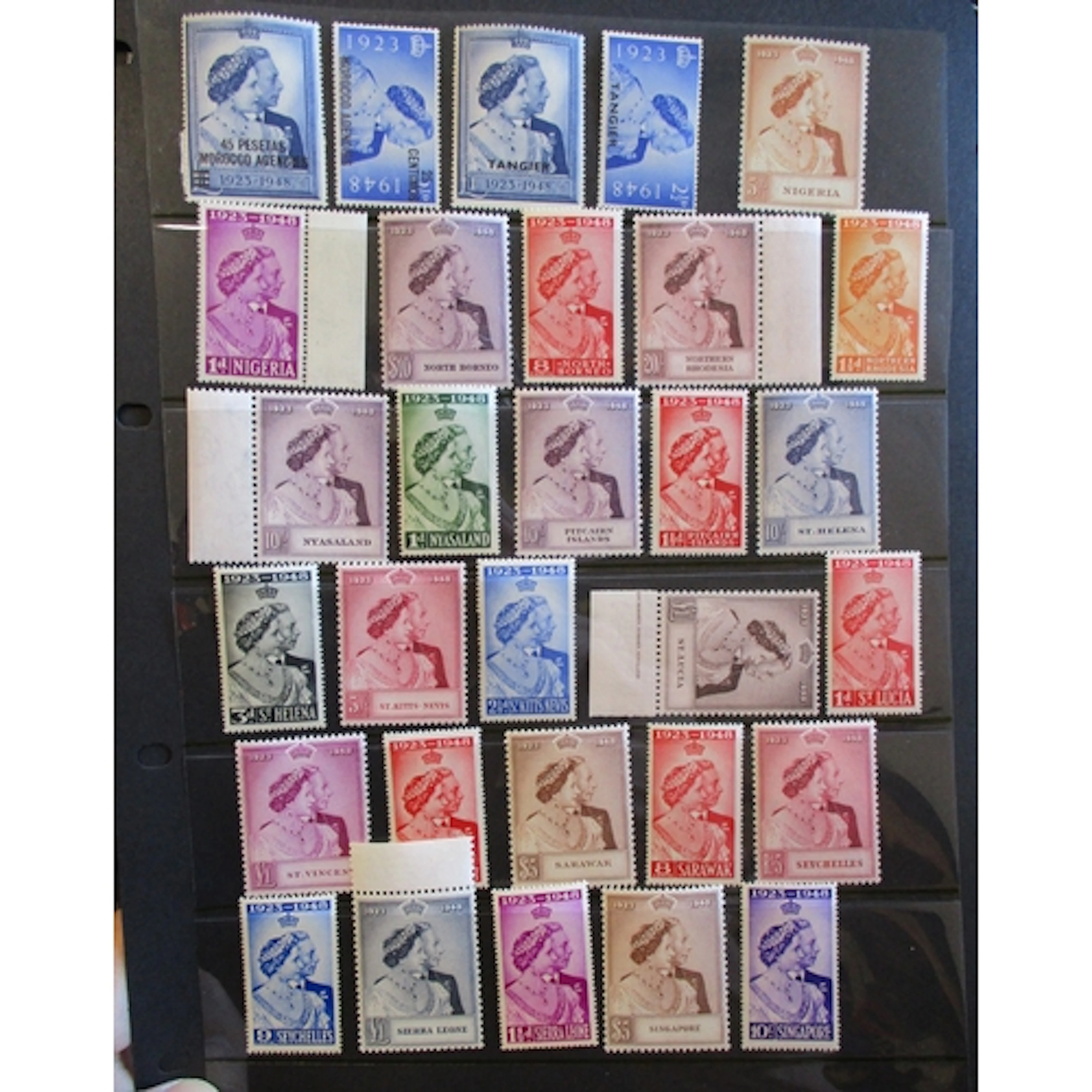 1948-9 Royal Silver Wedding. Complete UM Omnibus on Hagner l...
