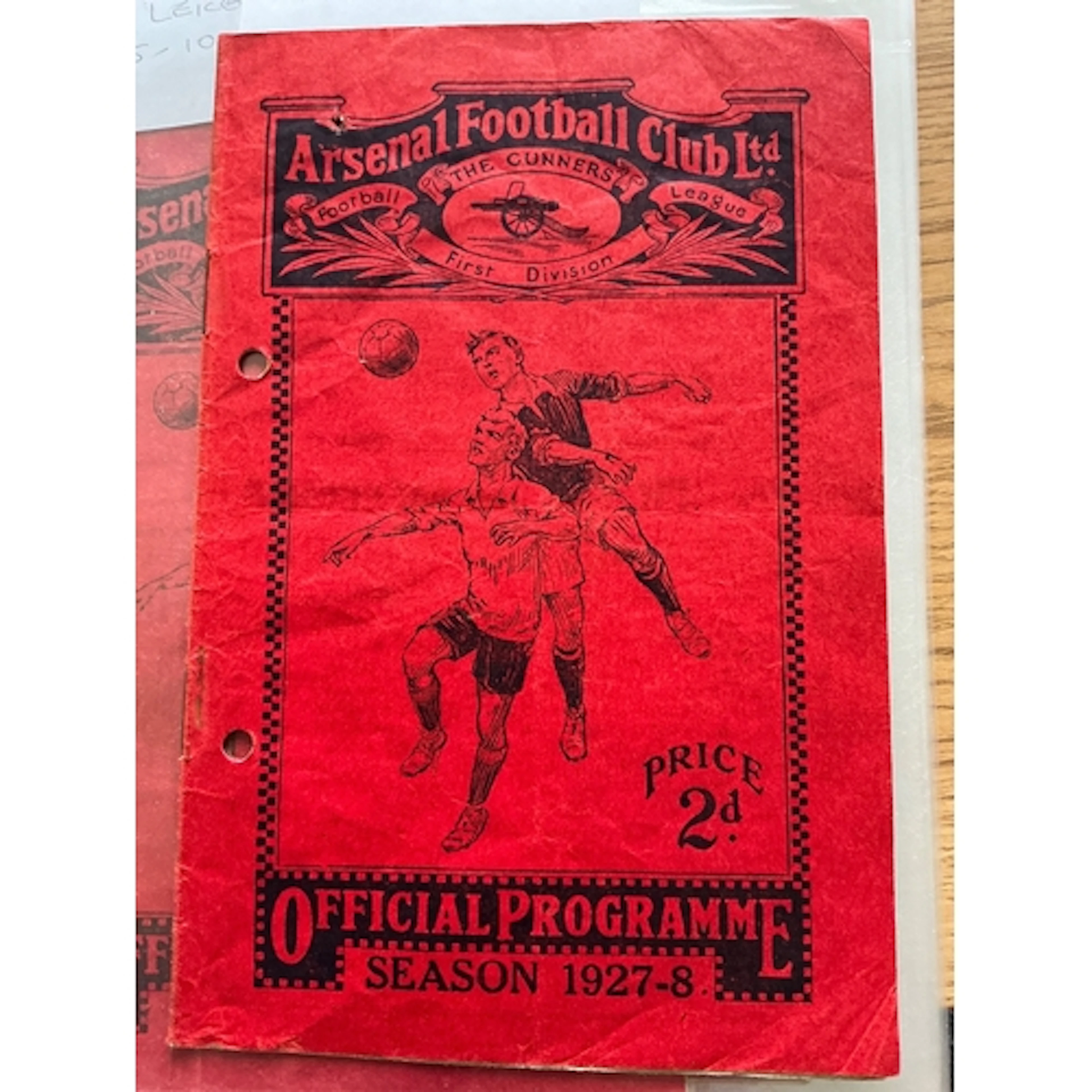 1927 - 1928 Arsenal v West Ham Football Programme: For the m...