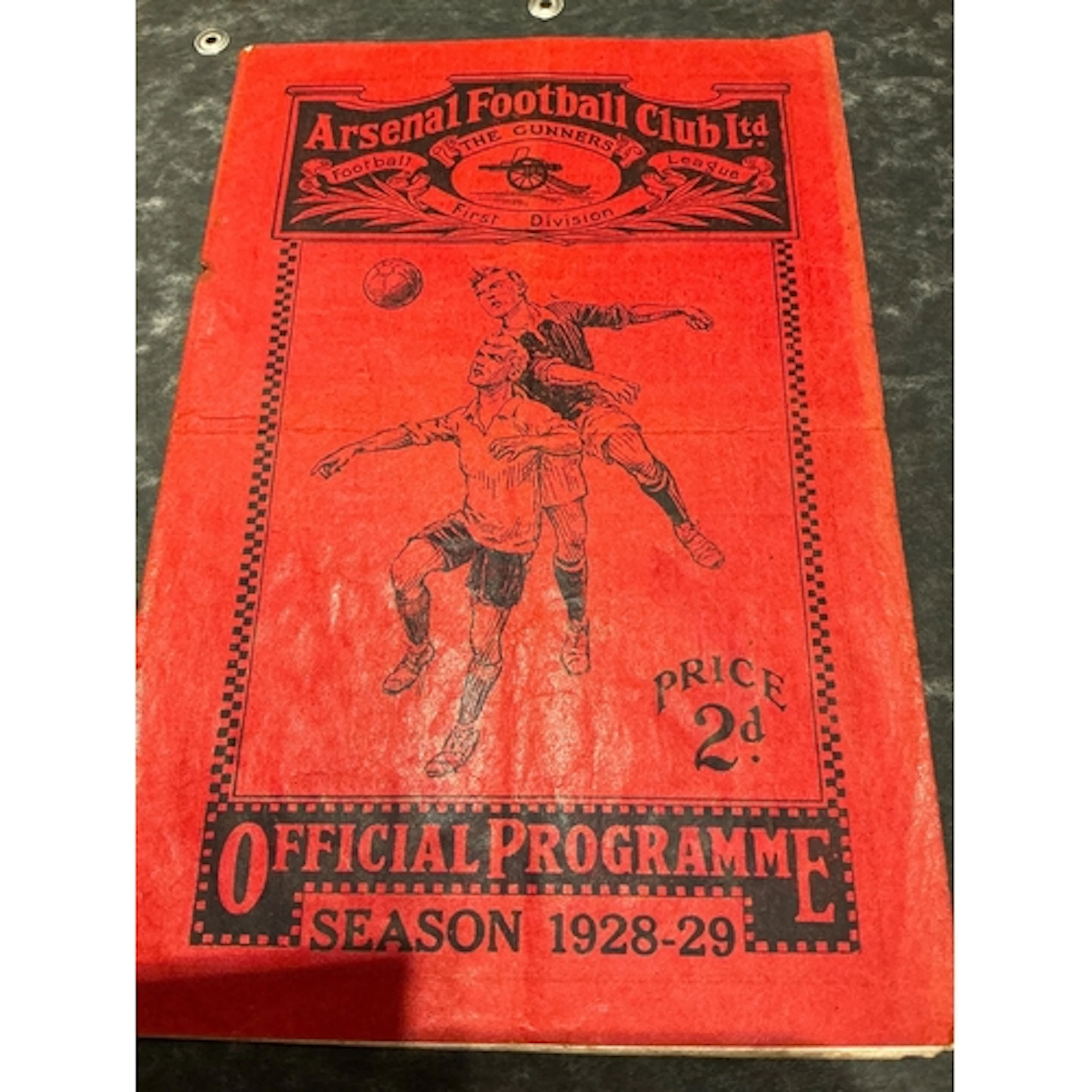 1928 - 1929 Arsenal v Mansfield Football Programme: Good con...