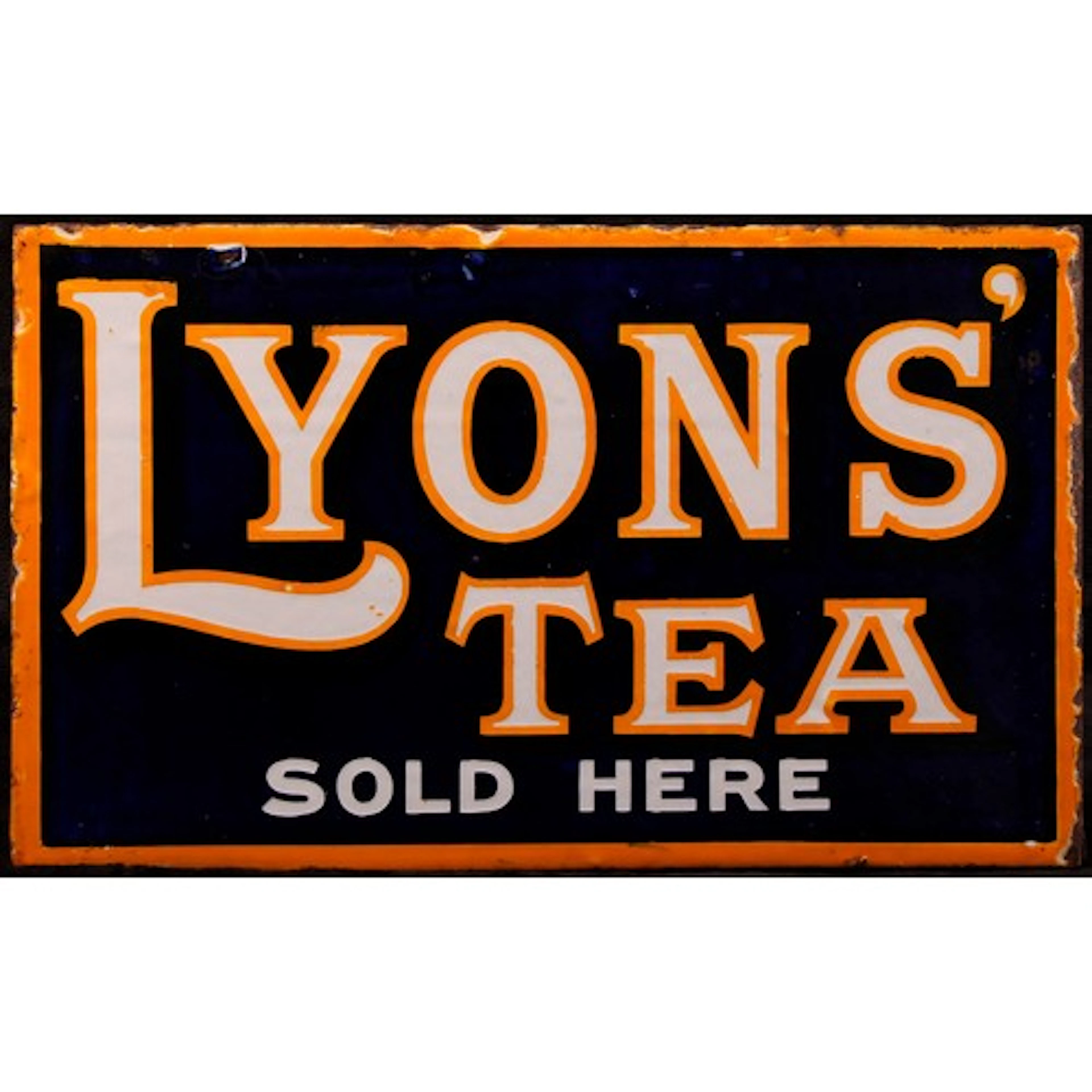 Advertising - an early 20th century rectangular flanged doub...